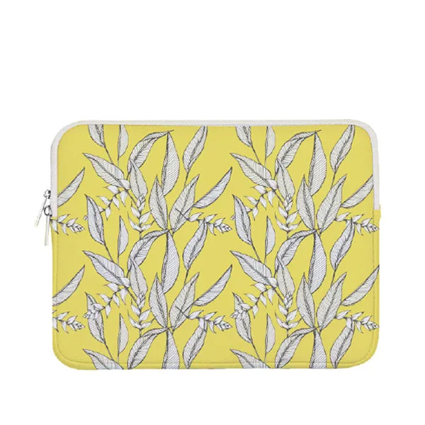 *15.5in Heliconia on Yellow Laptop Case