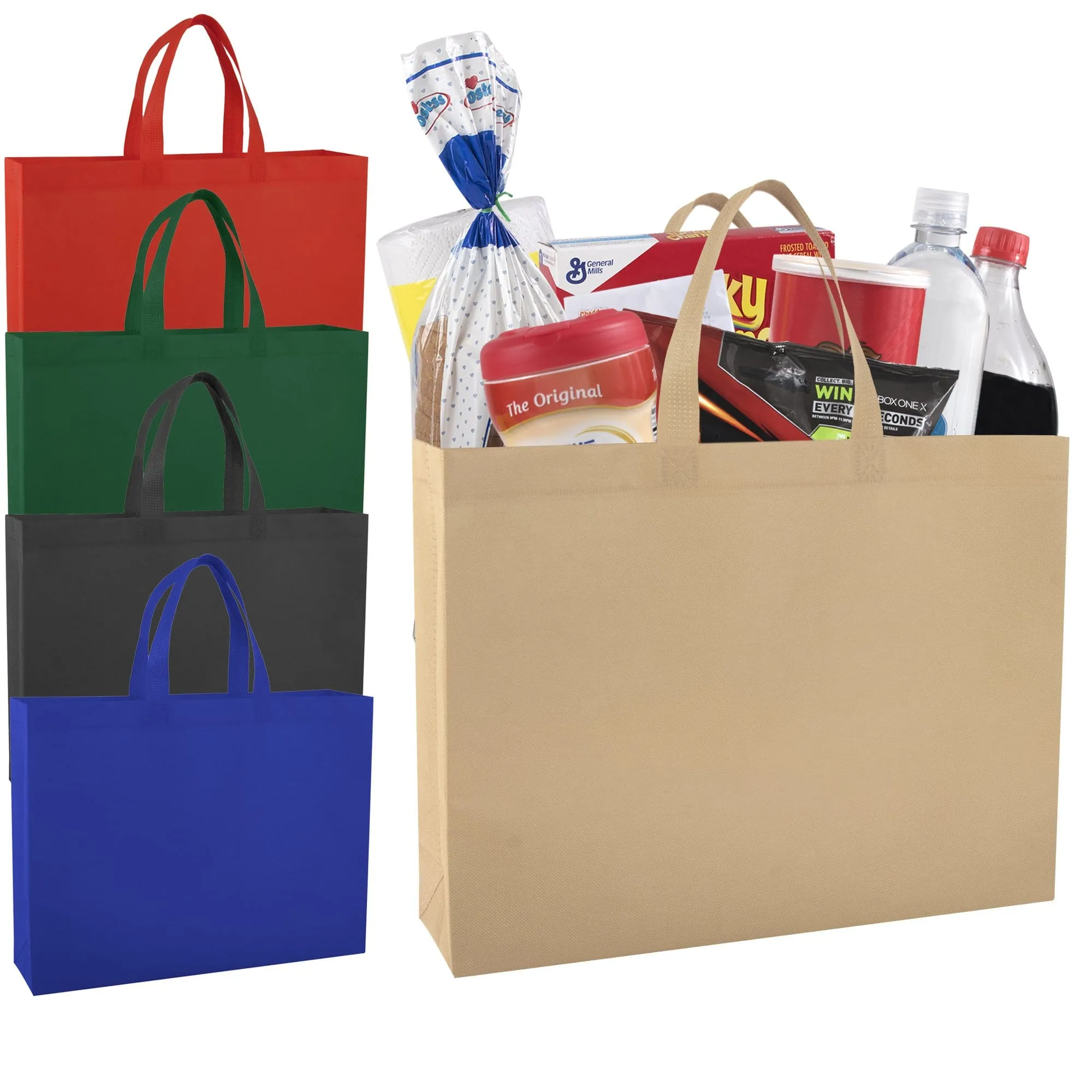 16-Inch Reusable Shopping Tote Bag