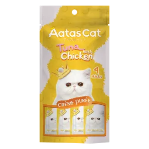 Aatas Cat Creme Puree Tuna with Chicken 14g x 4sachets