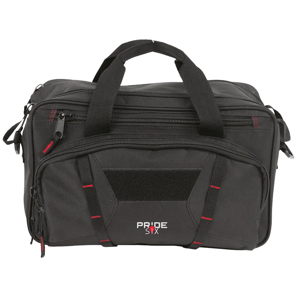 Allen Tac-Six Tactical Sporter Range Bag, Black/Red