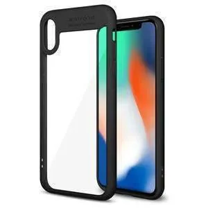 Amzer Bare Hands Hybrid Protection Back iPhone X Case - Black