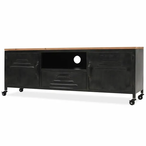 Antique Industrial TV Cabinet 47.2"x11.8"x15.7"