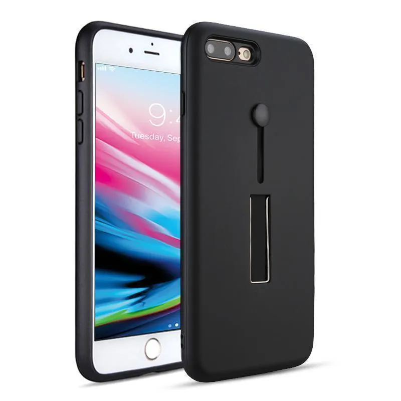 Apple iPhone 8 Plus / 7 Plus Material Protective Shockproof With Loop Kickstand Flexible Ring Case by Modes