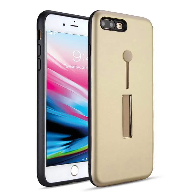 Apple iPhone 8 Plus / 7 Plus Material Protective Shockproof With Loop Kickstand Flexible Ring Case by Modes