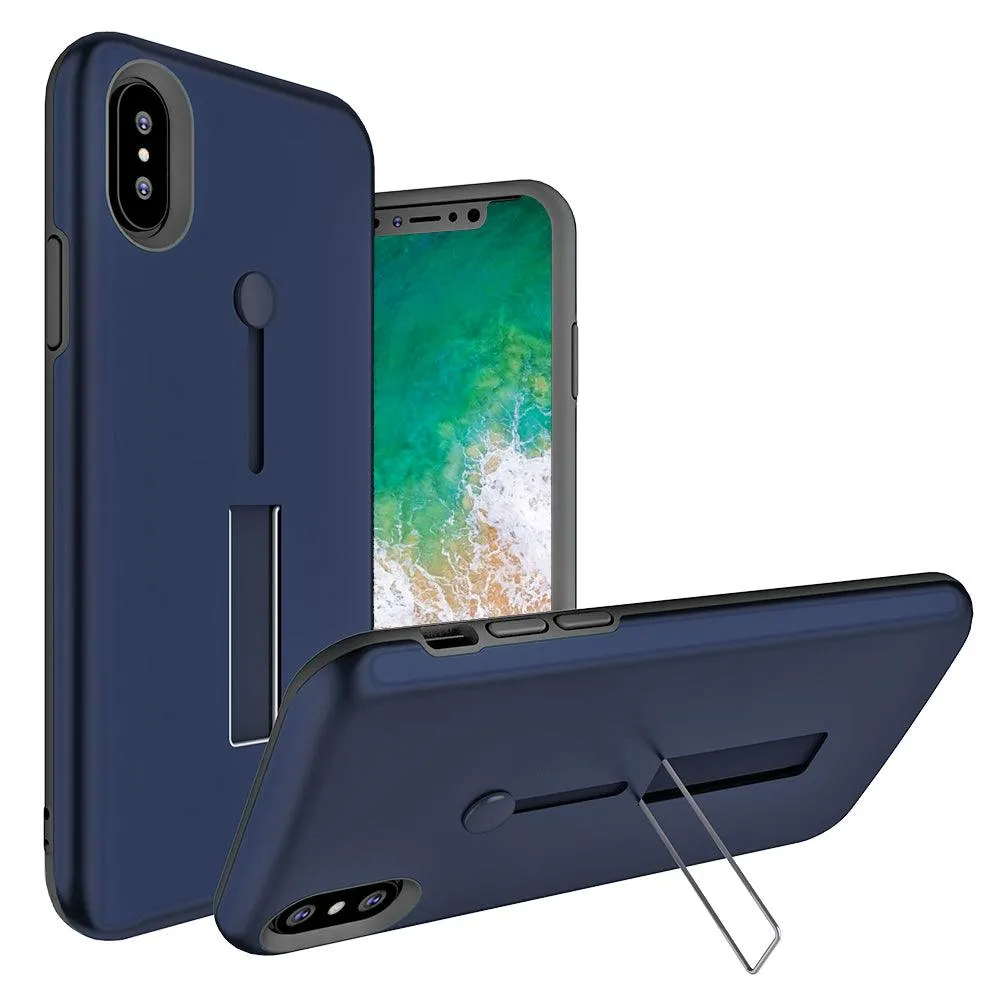 Apple iPhone X Material Protective Shockproof With Loop Kickstand Flexible Ring Case by Modes