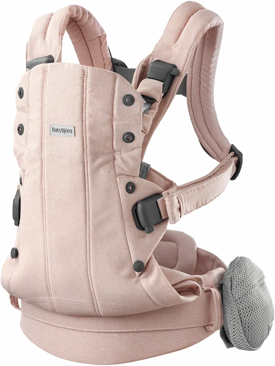 BabyBjorn Baby Carrier Harmony Woven Melange, Light Pink