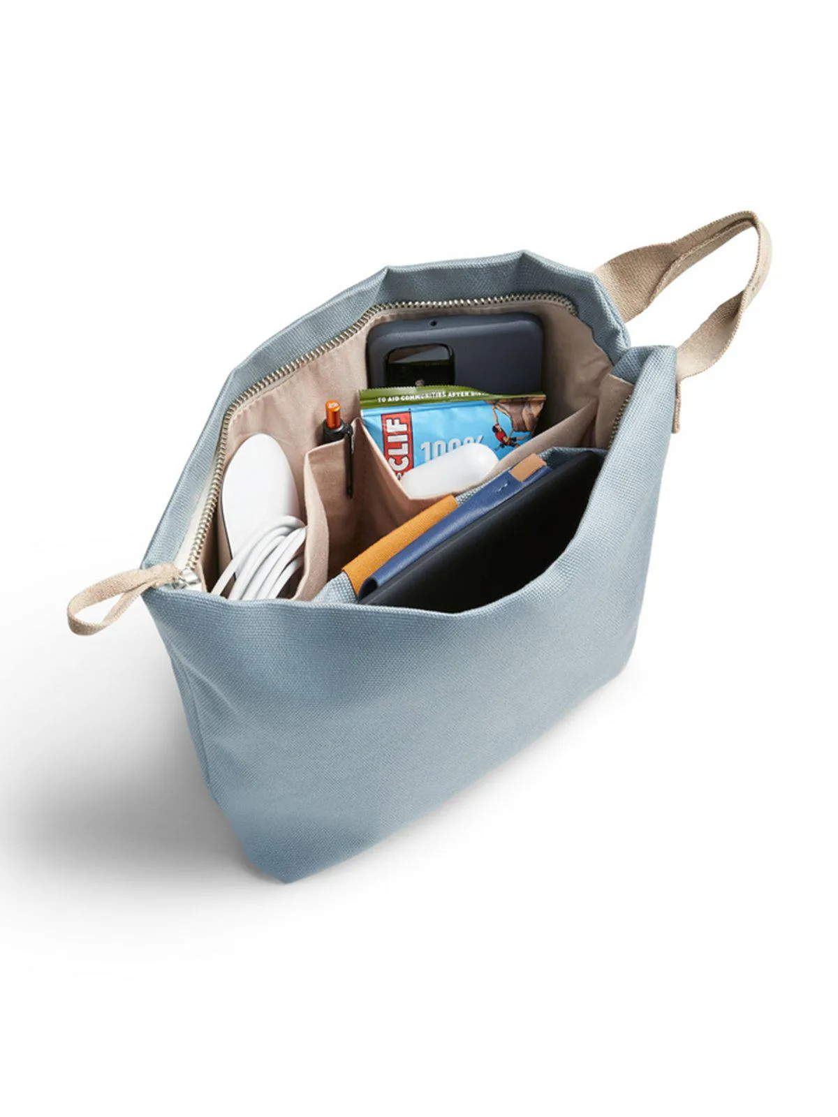 Bellroy Standing Pouch Plus Smoke Blue (Plant-Based / Leather-Free)