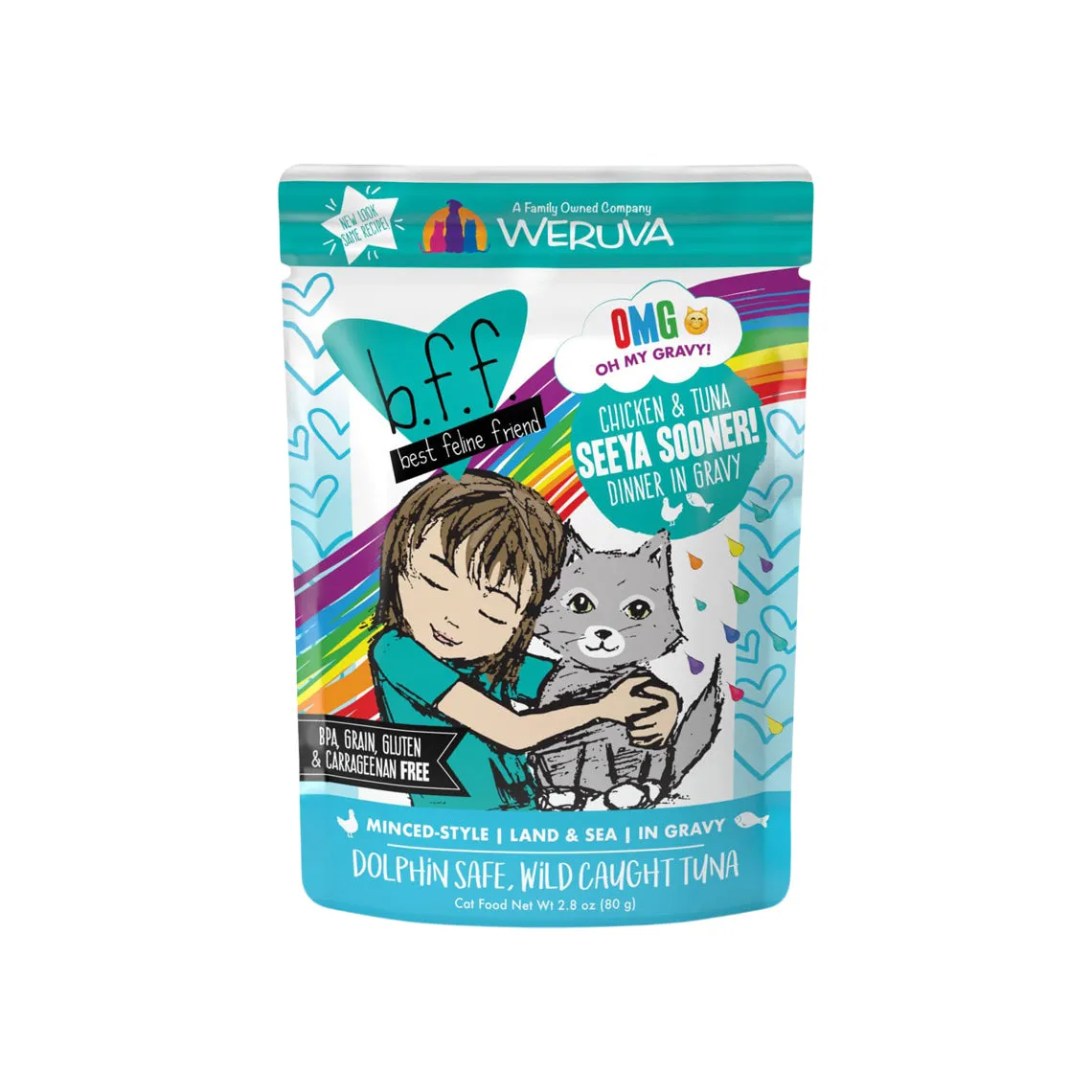 Best Feline Friend BFF Oh My Gravy! Grain-Free Wet Cat Food Pouches