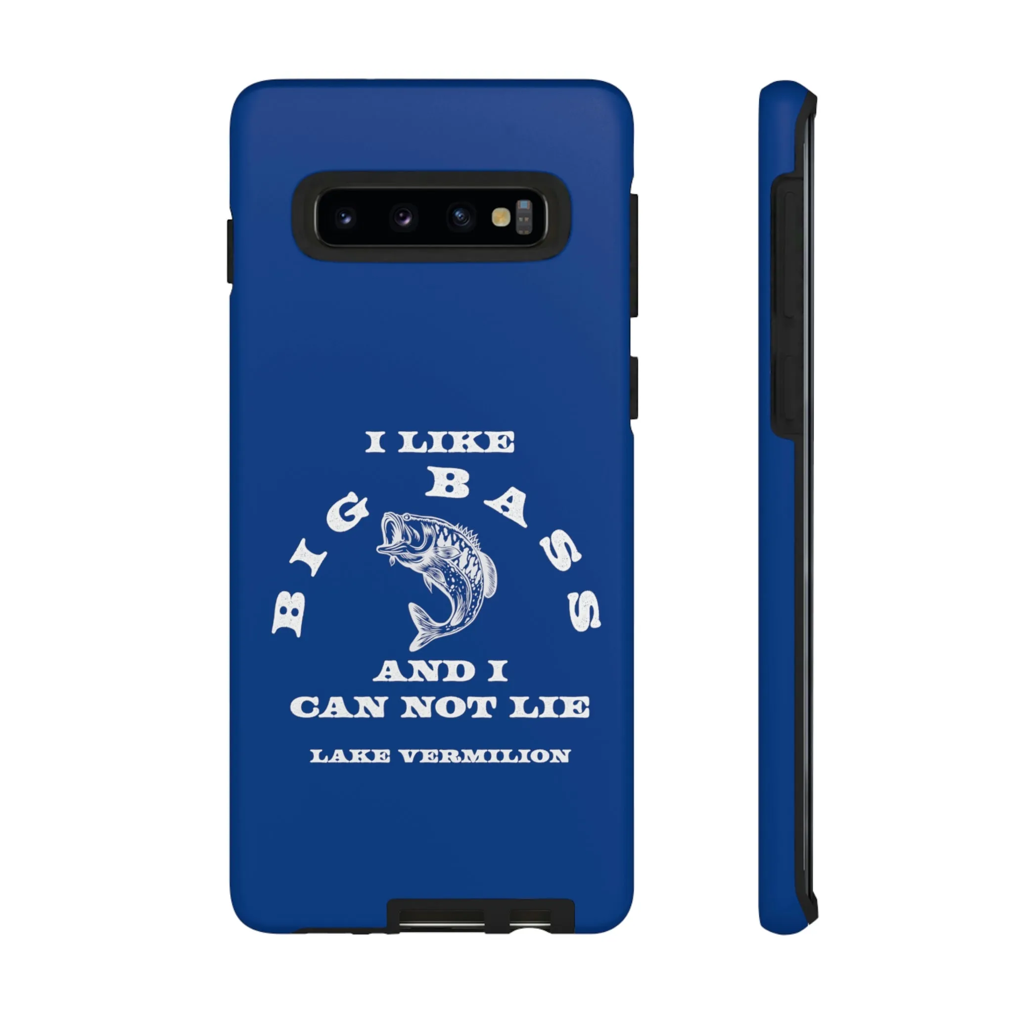 Big Bass - White Print - Blue - Tough Cases