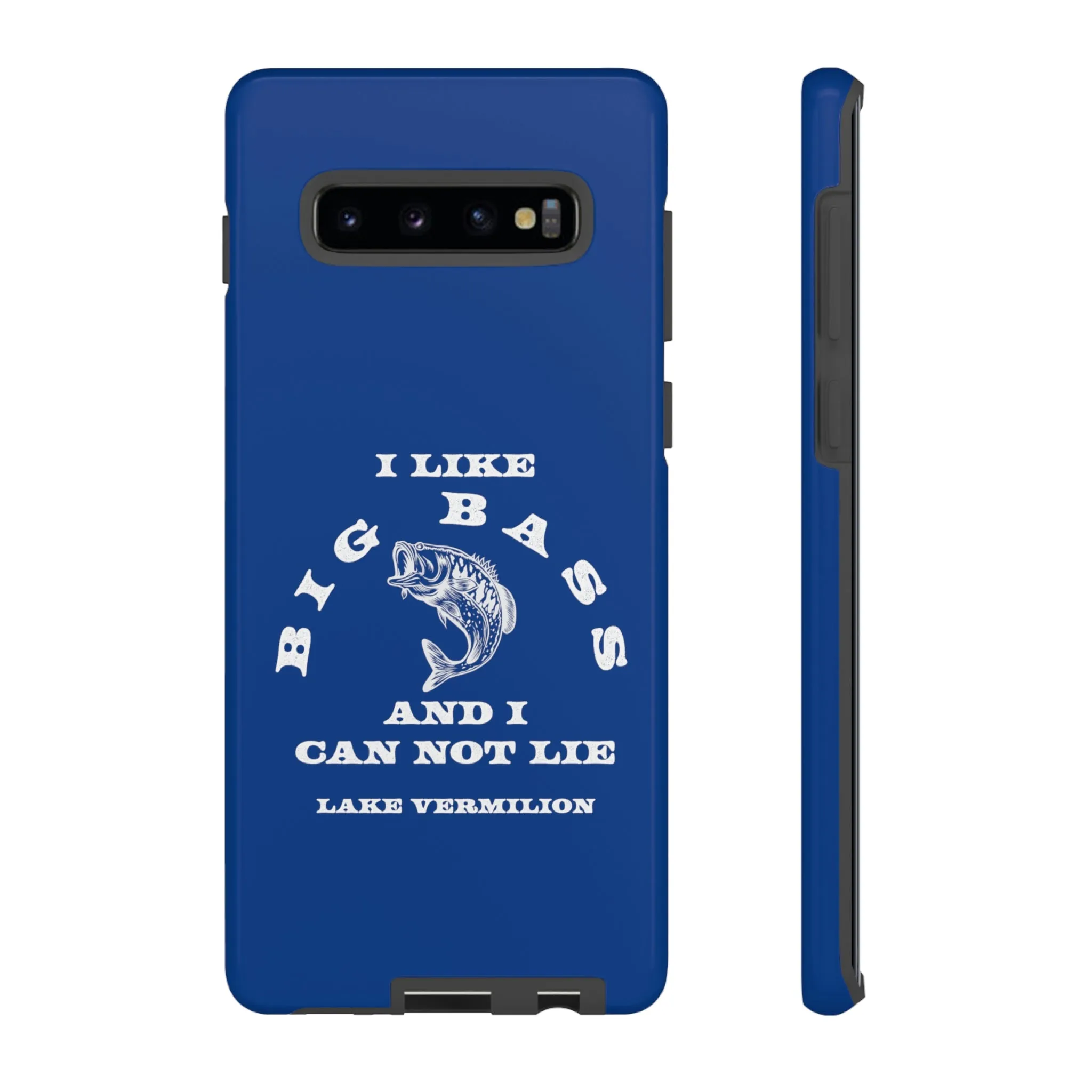 Big Bass - White Print - Blue - Tough Cases