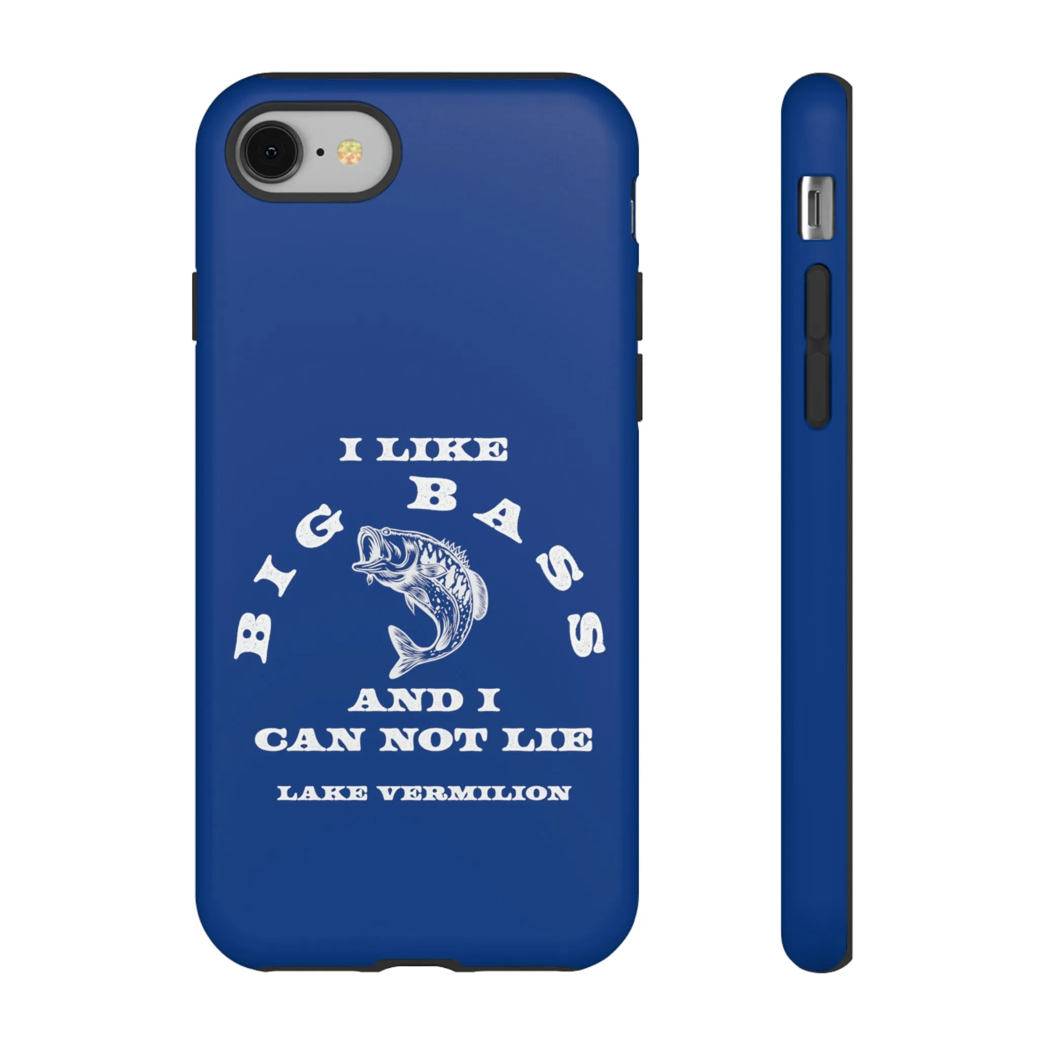 Big Bass - White Print - Blue - Tough Cases