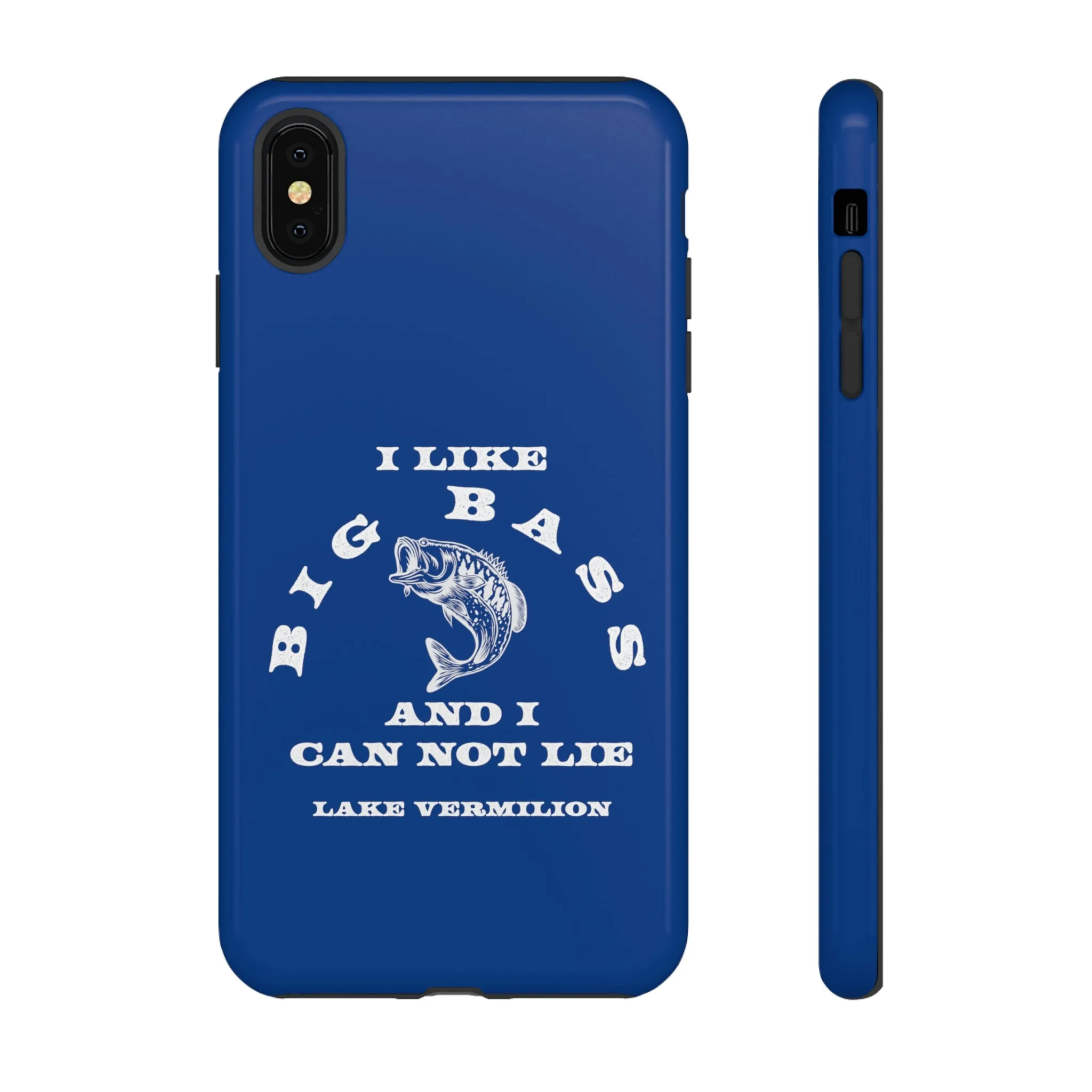 Big Bass - White Print - Blue - Tough Cases