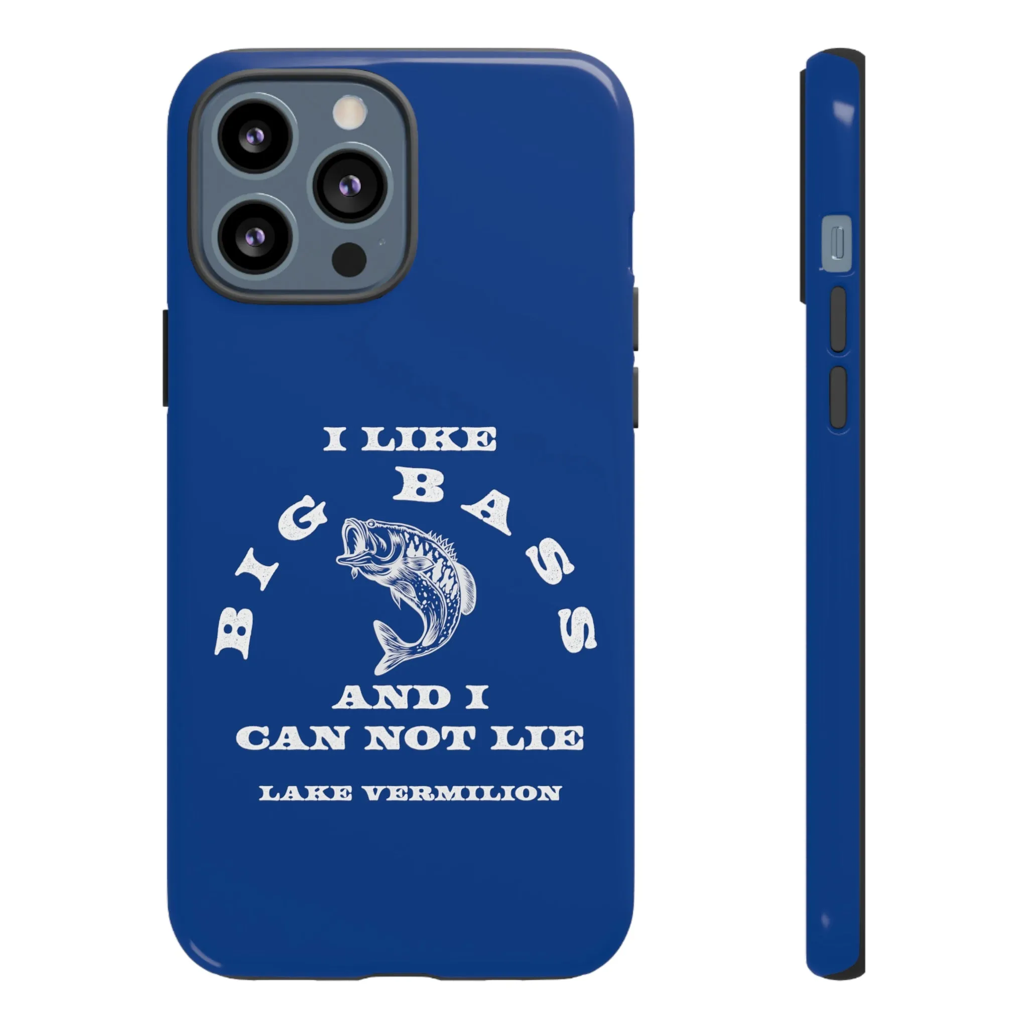 Big Bass - White Print - Blue - Tough Cases