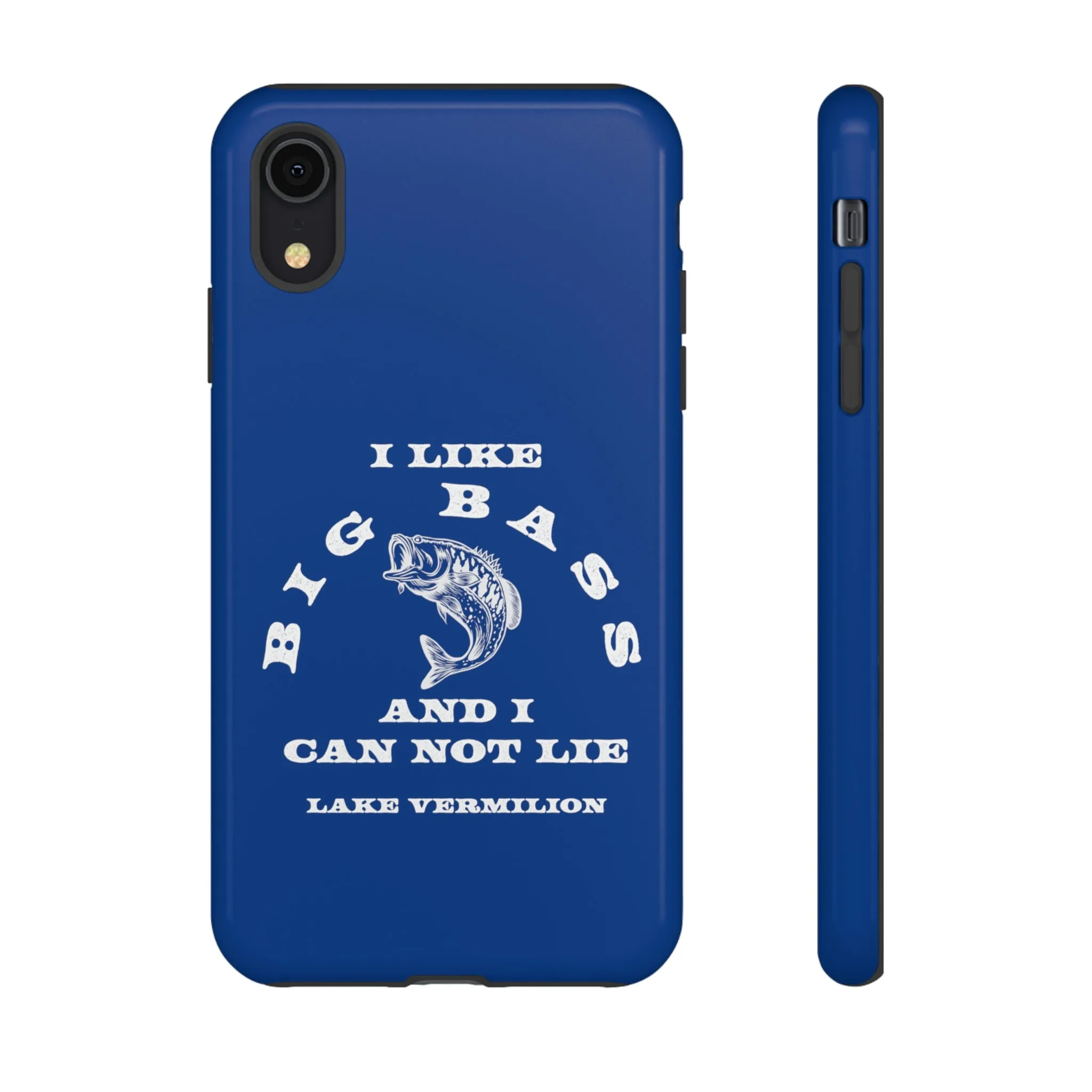 Big Bass - White Print - Blue - Tough Cases