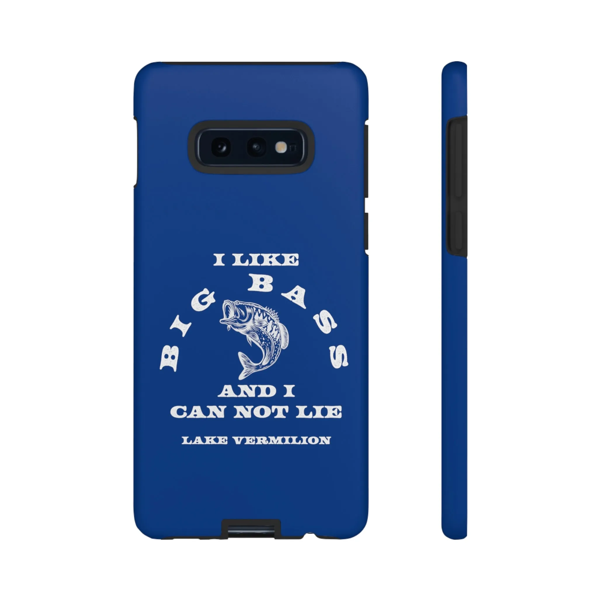 Big Bass - White Print - Blue - Tough Cases