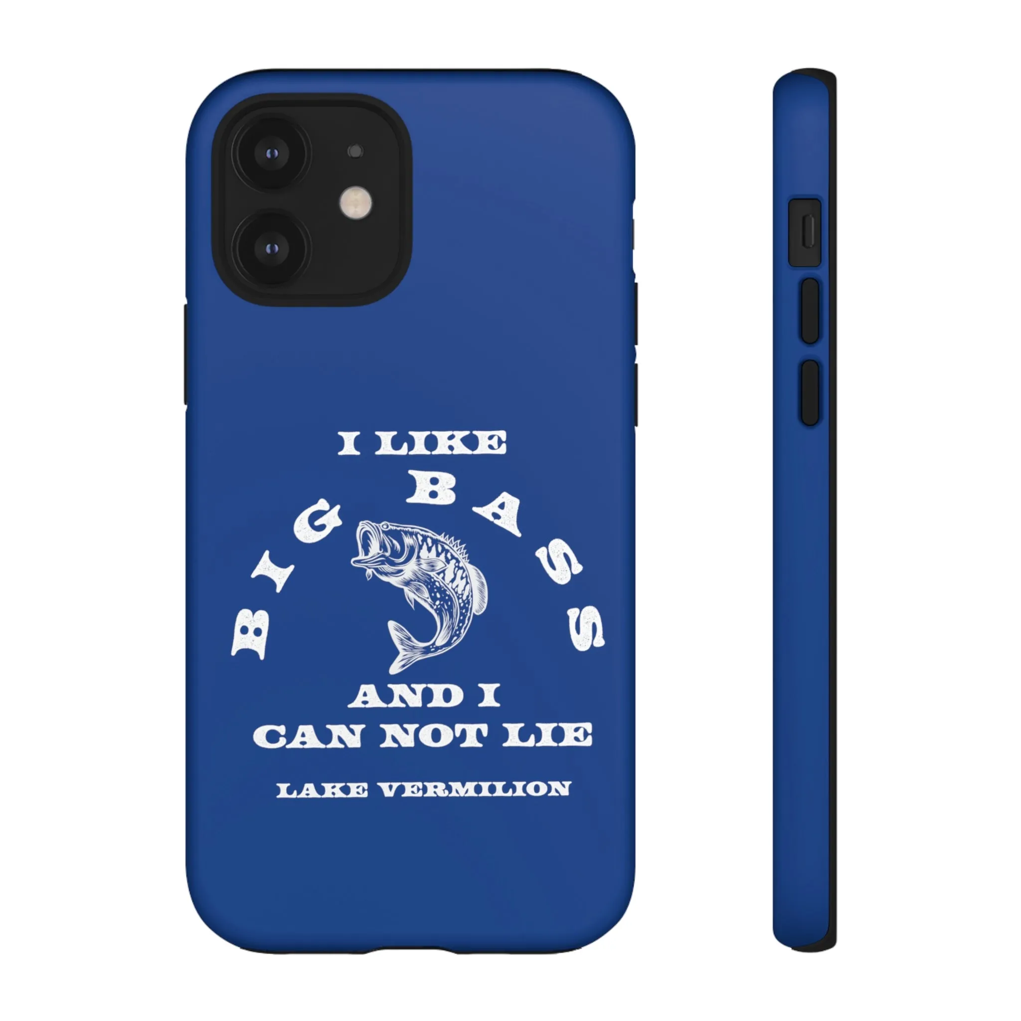 Big Bass - White Print - Blue - Tough Cases