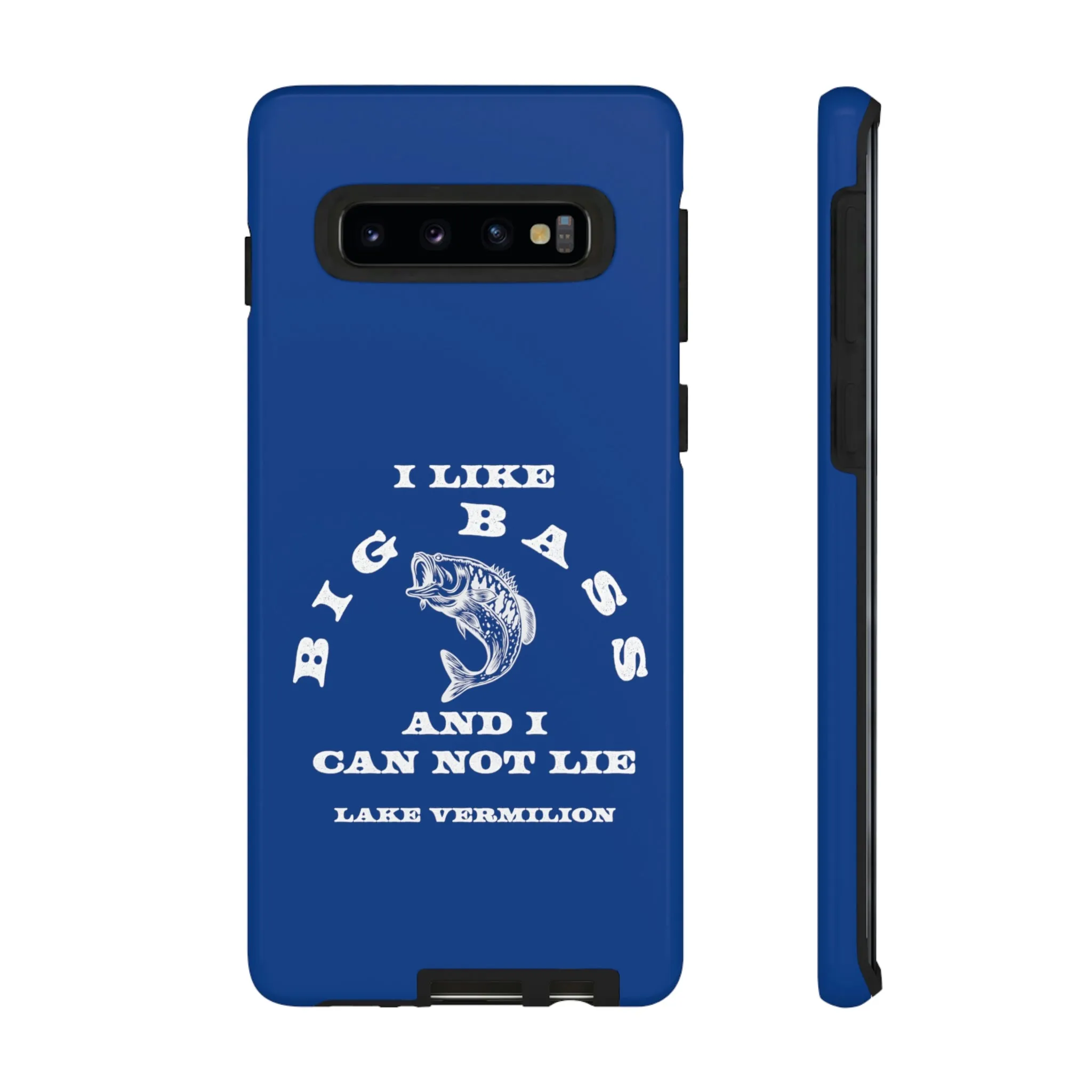 Big Bass - White Print - Blue - Tough Cases