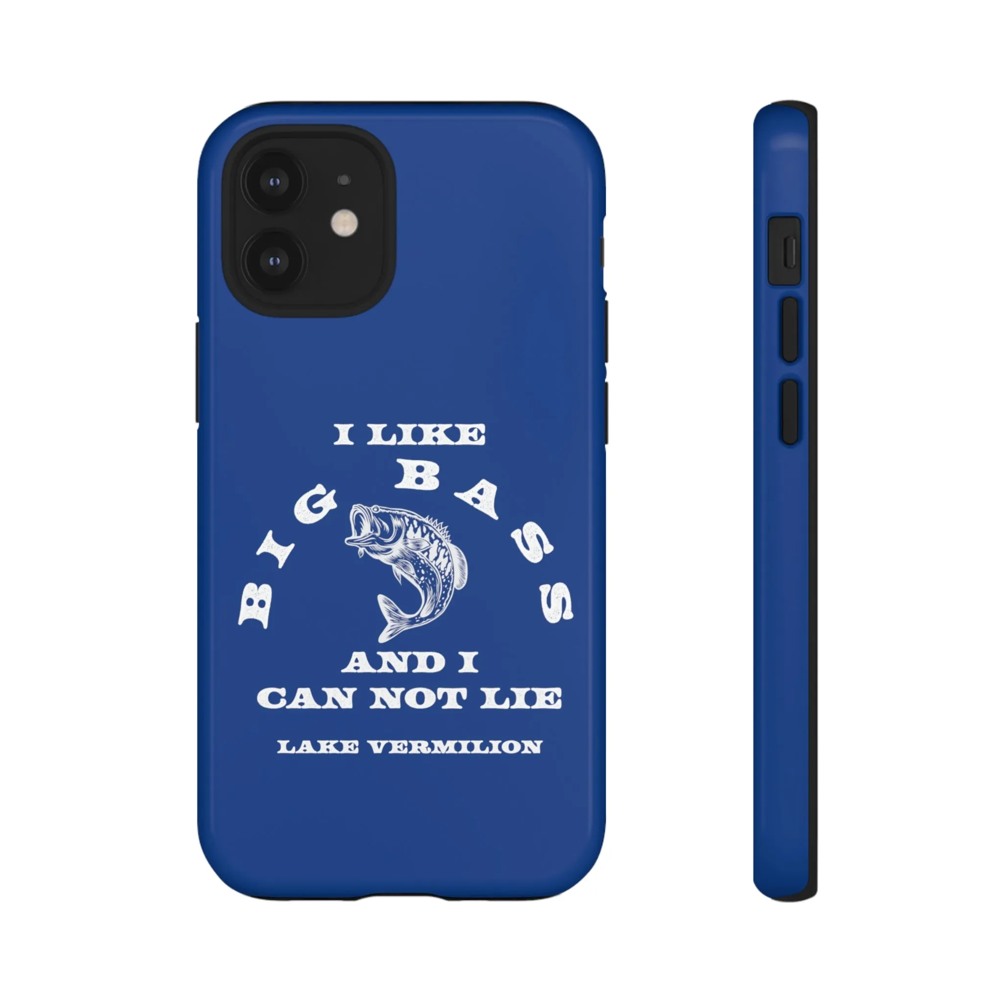 Big Bass - White Print - Blue - Tough Cases