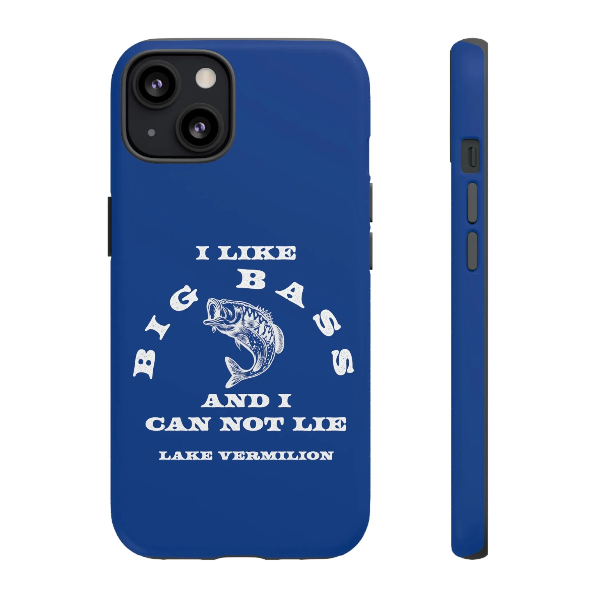 Big Bass - White Print - Blue - Tough Cases