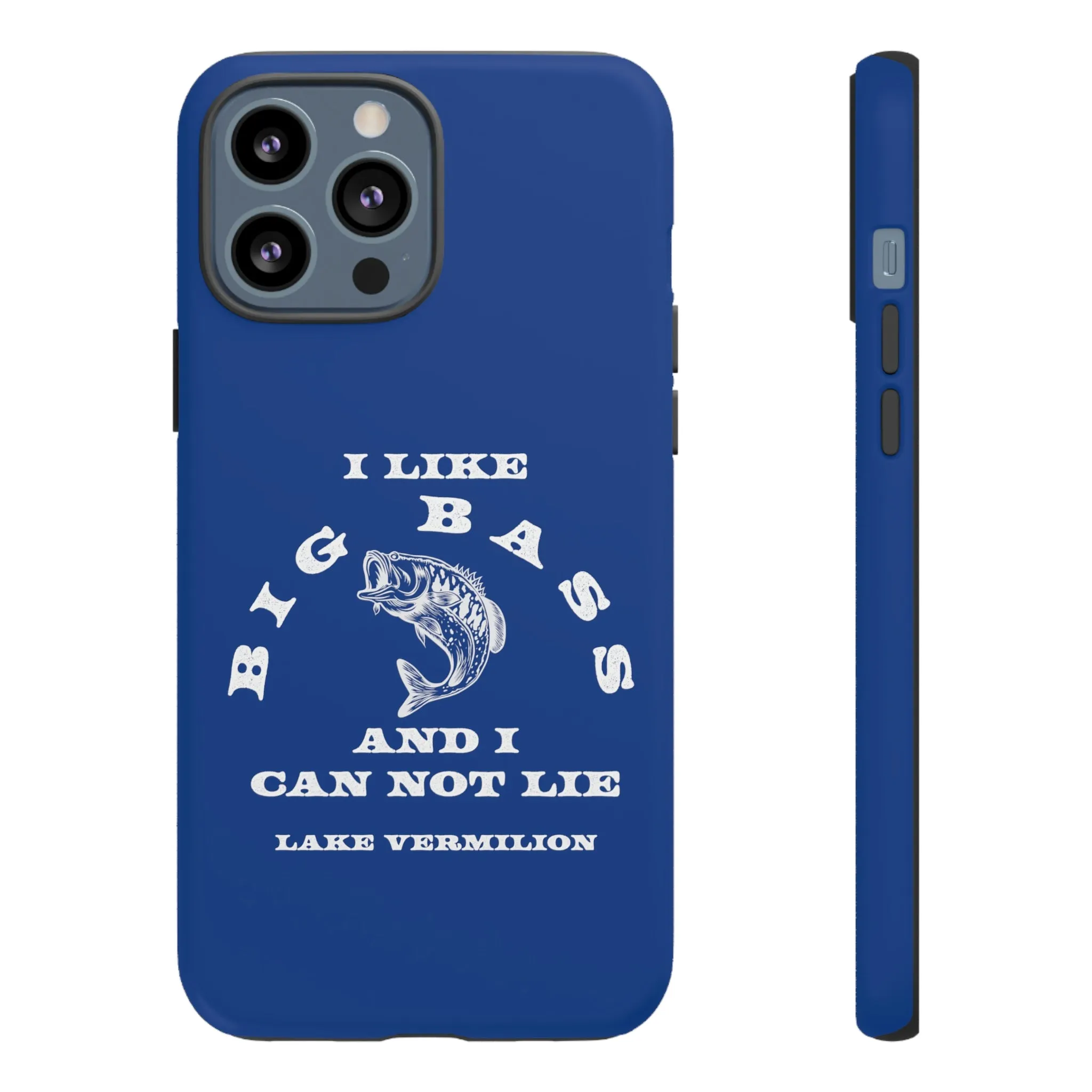 Big Bass - White Print - Blue - Tough Cases