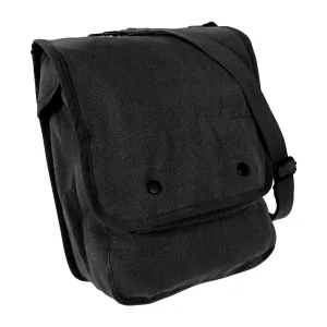 Black Canvas Shoulder Bag