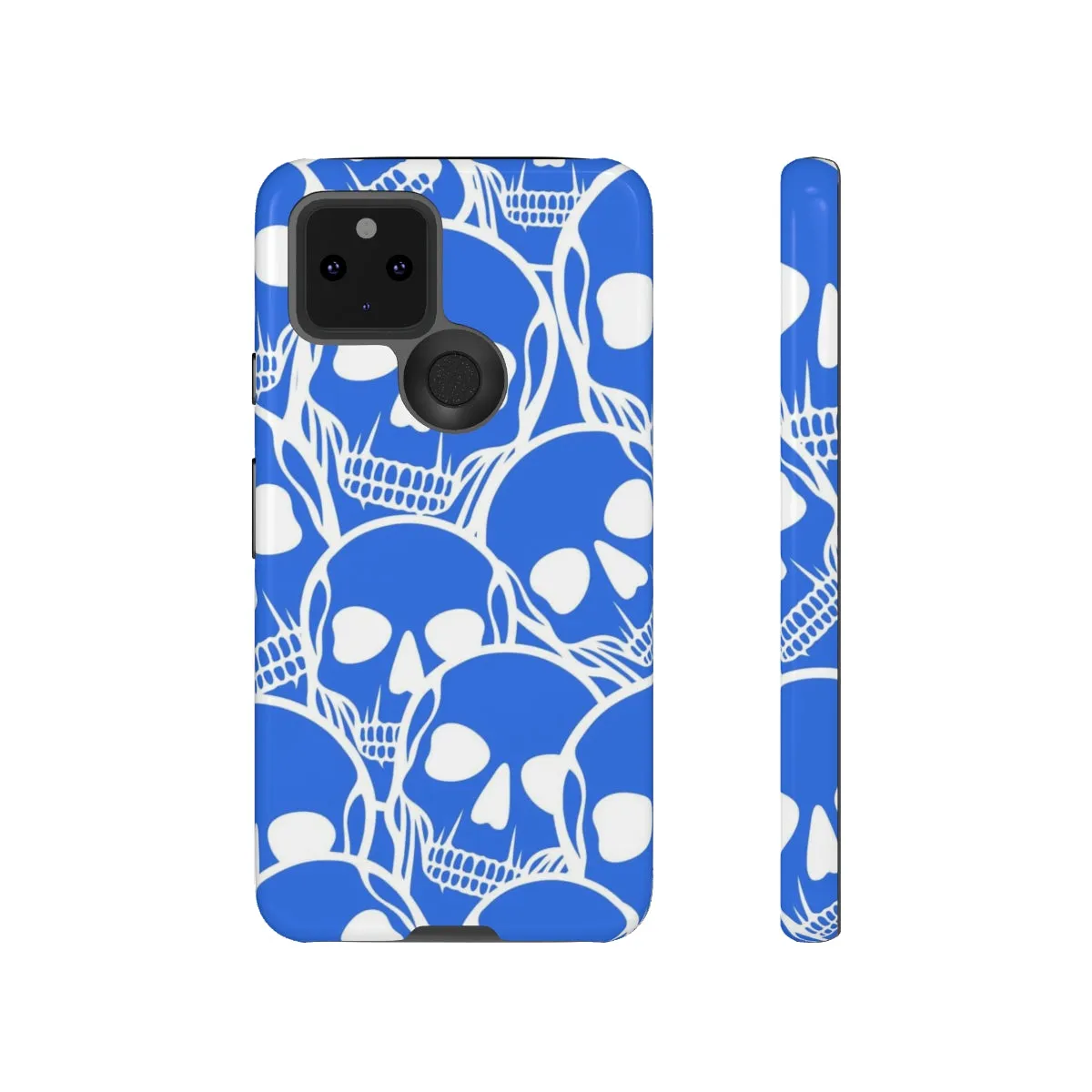 Blue Skulls Heads Tough Cell Phone Case For Iphone & Samsung Cases