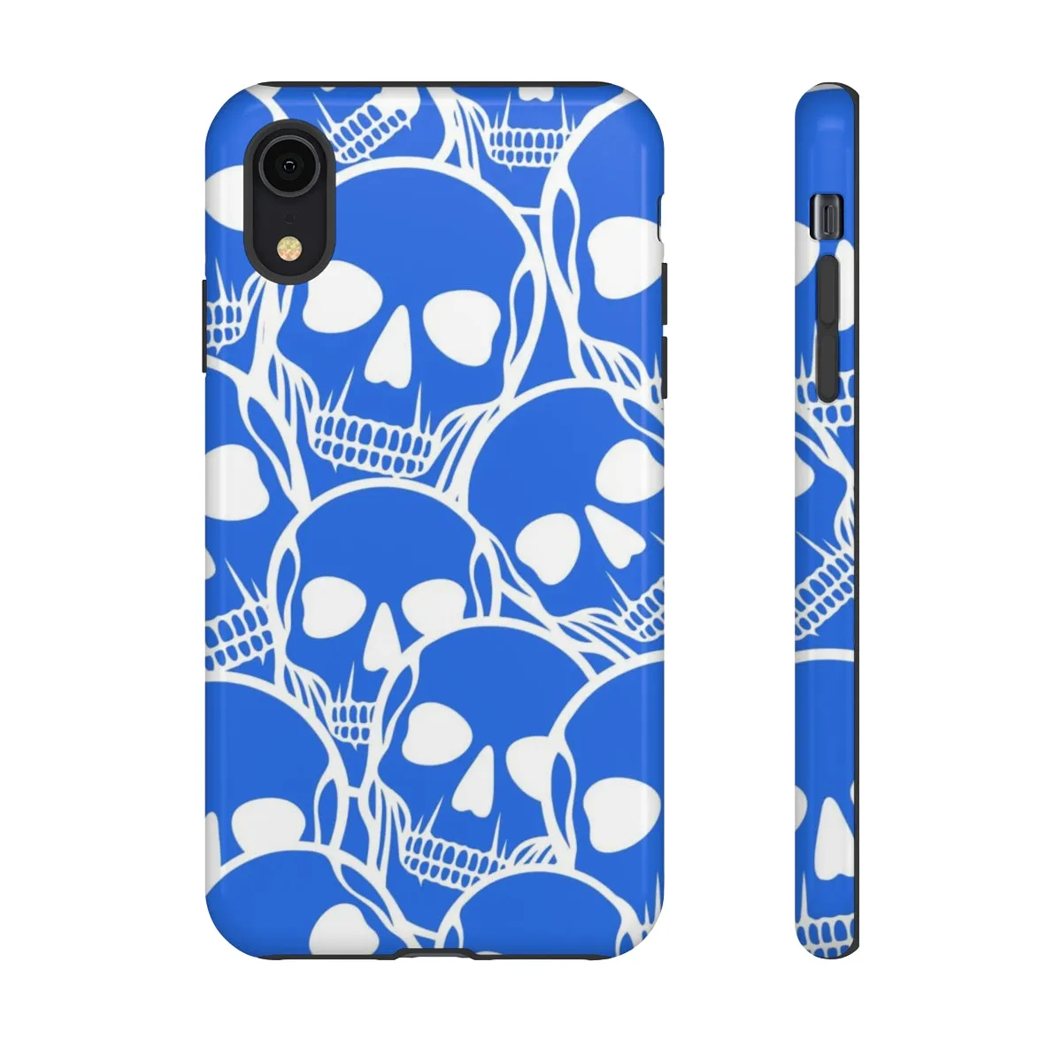 Blue Skulls Heads Tough Cell Phone Case For Iphone & Samsung Cases