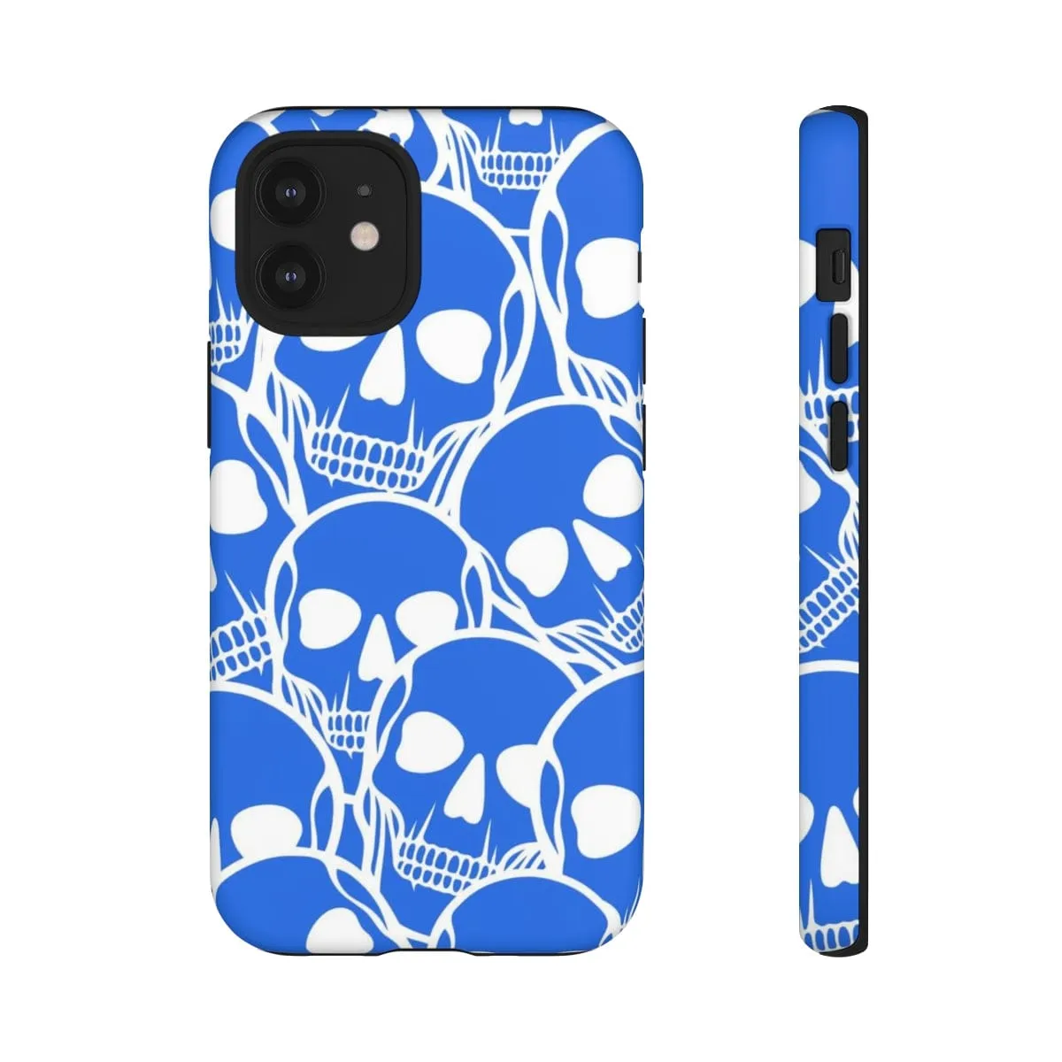 Blue Skulls Heads Tough Cell Phone Case For Iphone & Samsung Cases