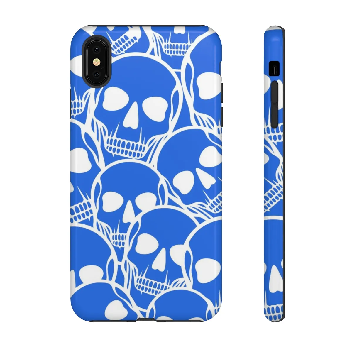 Blue Skulls Heads Tough Cell Phone Case For Iphone & Samsung Cases