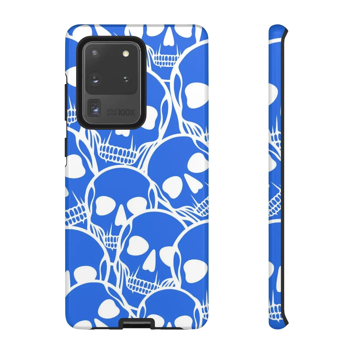 Blue Skulls Heads Tough Cell Phone Case For Iphone & Samsung Cases