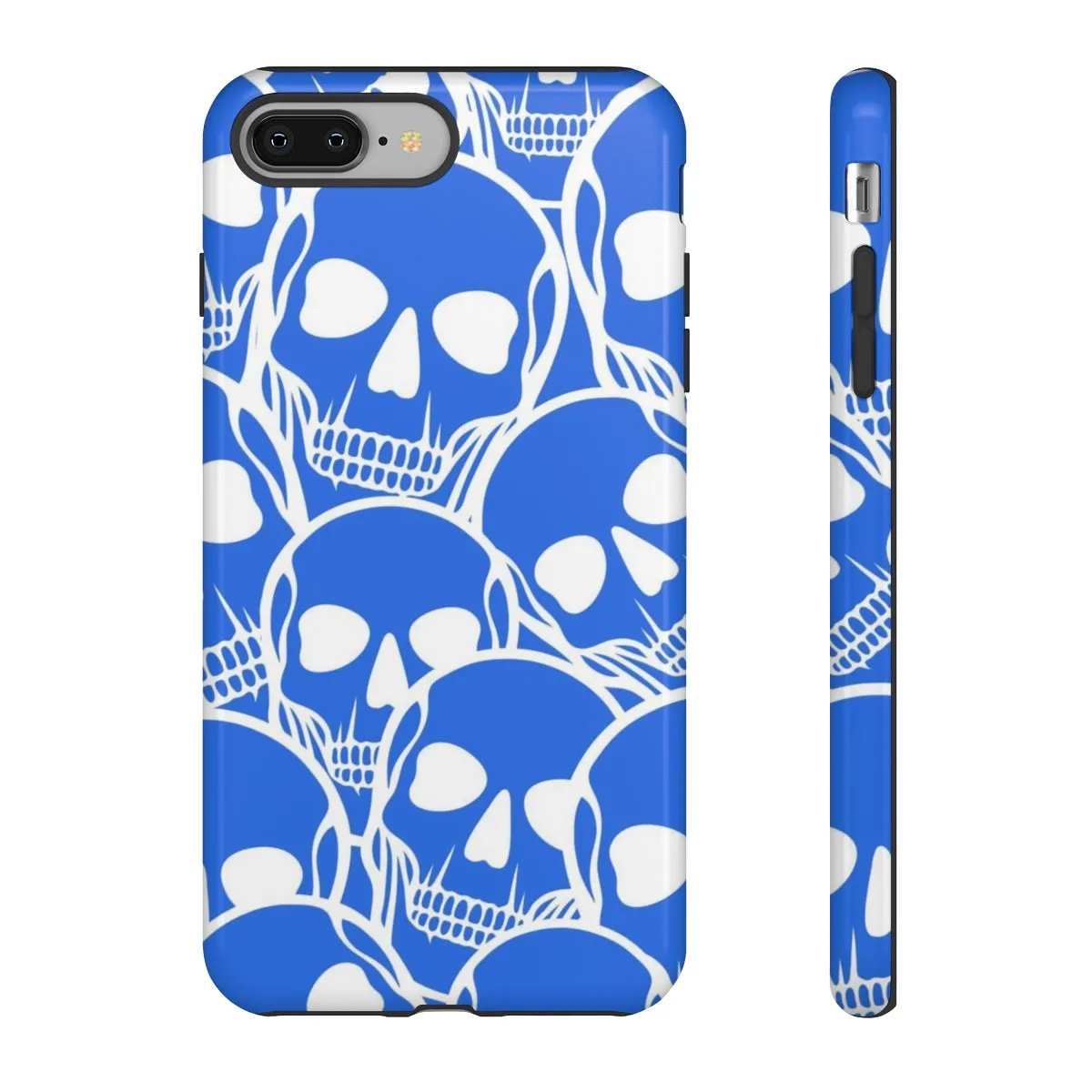 Blue Skulls Heads Tough Cell Phone Case For Iphone & Samsung Cases