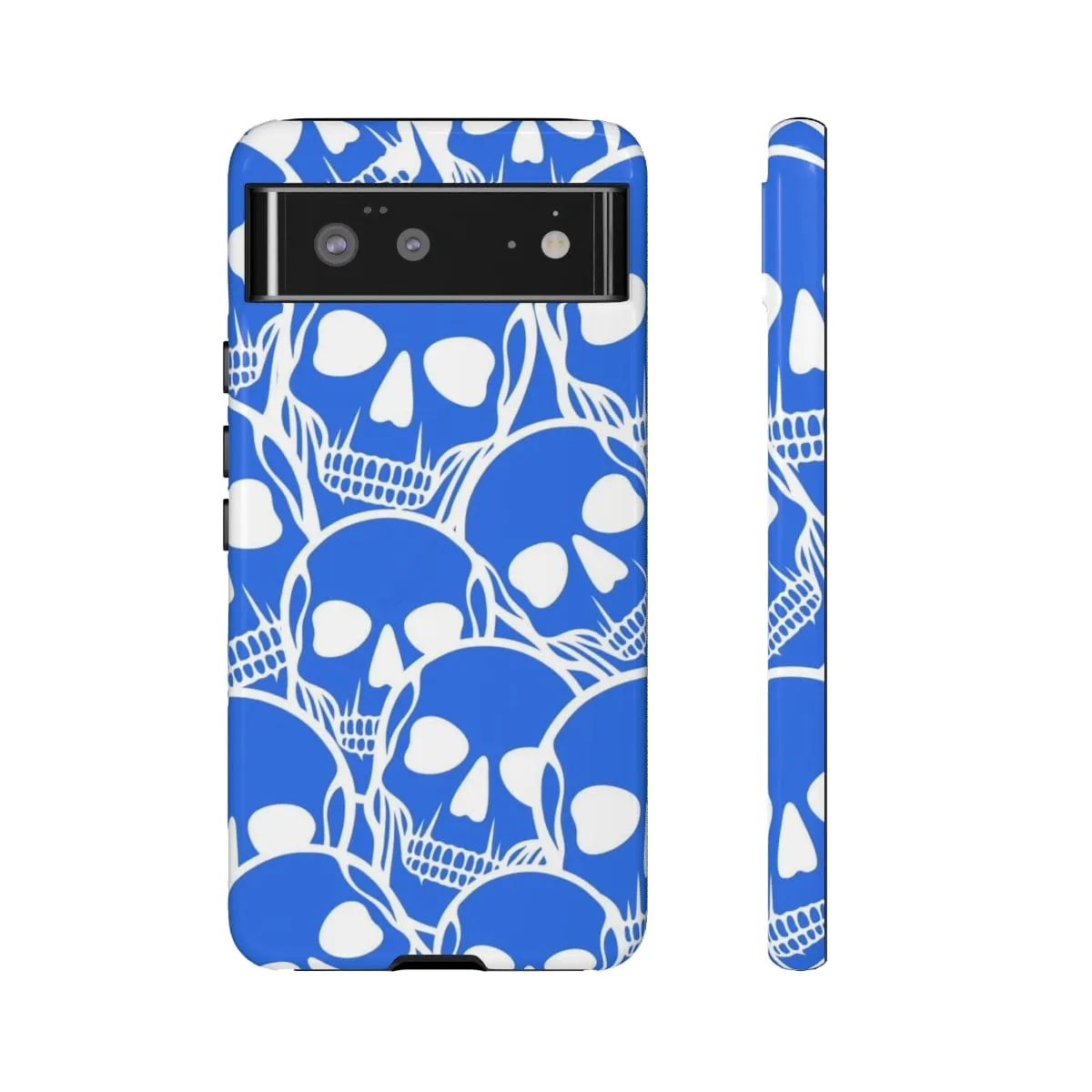 Blue Skulls Heads Tough Cell Phone Case For Iphone & Samsung Cases