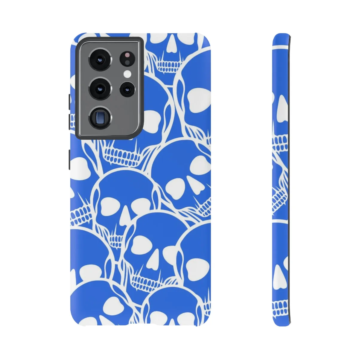 Blue Skulls Heads Tough Cell Phone Case For Iphone & Samsung Cases