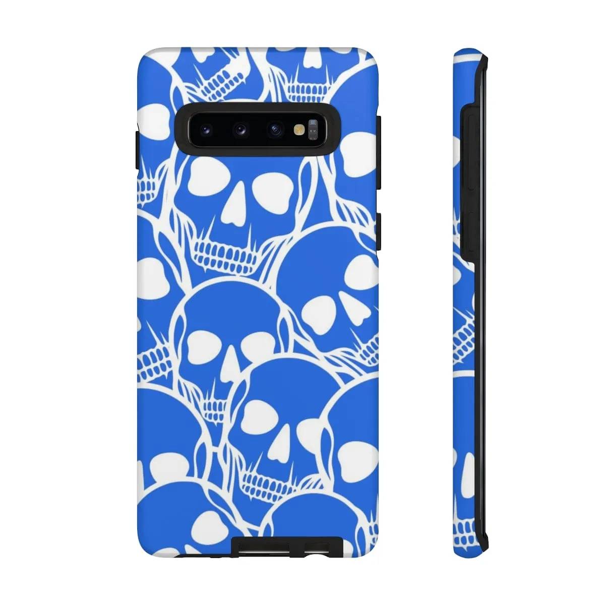 Blue Skulls Heads Tough Cell Phone Case For Iphone & Samsung Cases