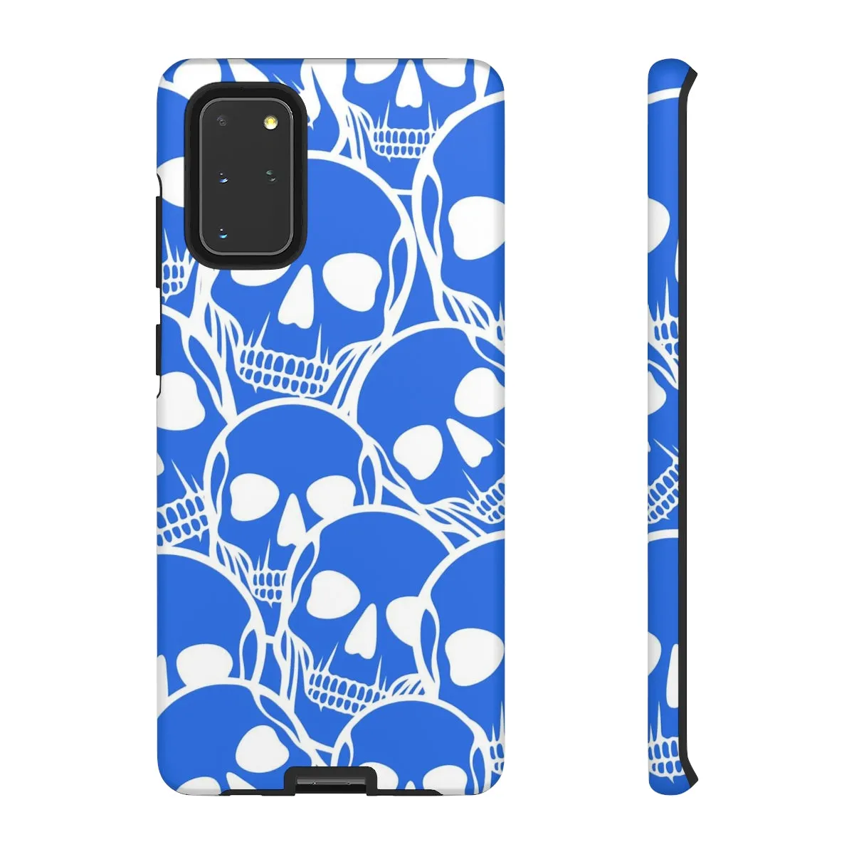 Blue Skulls Heads Tough Cell Phone Case For Iphone & Samsung Cases