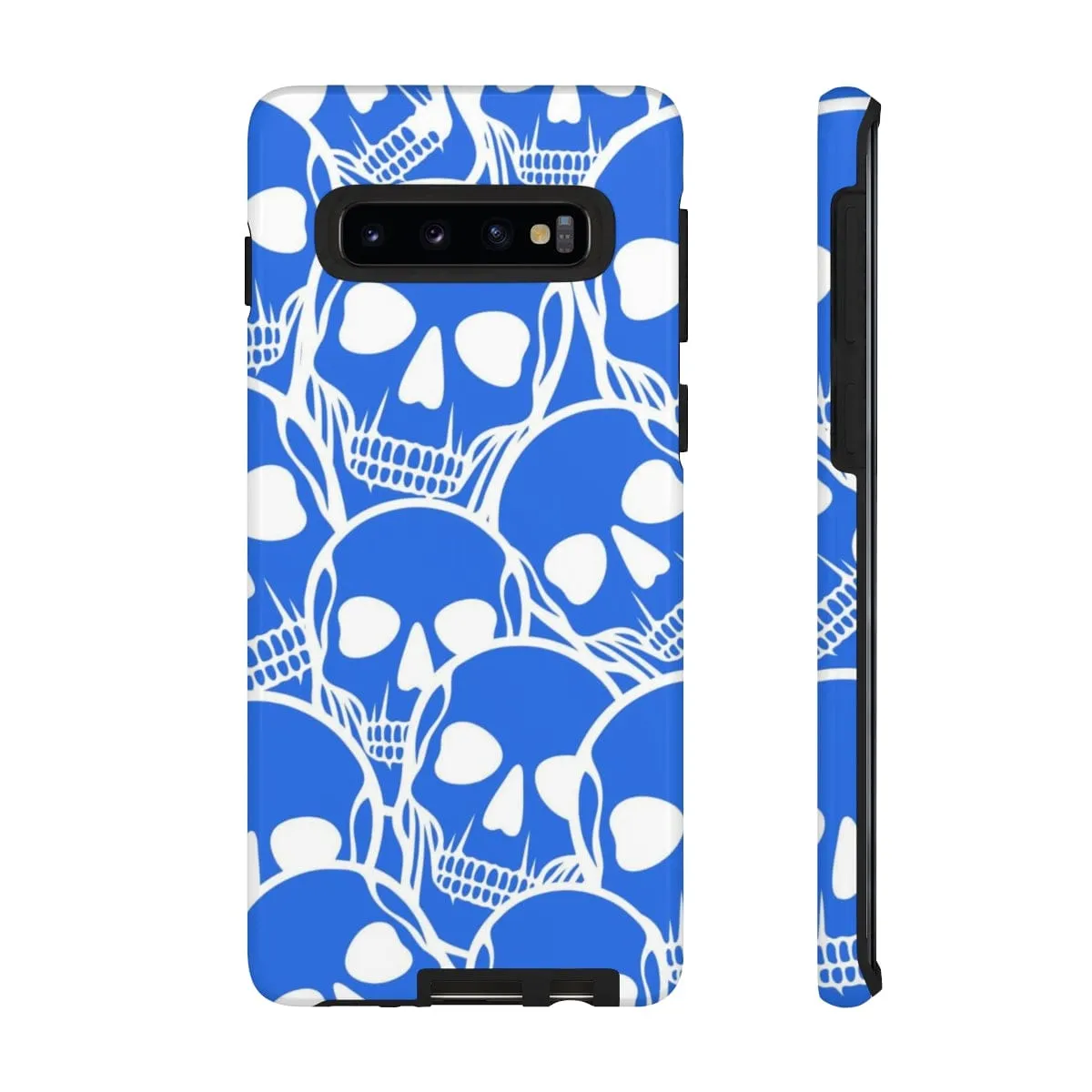 Blue Skulls Heads Tough Cell Phone Case For Iphone & Samsung Cases