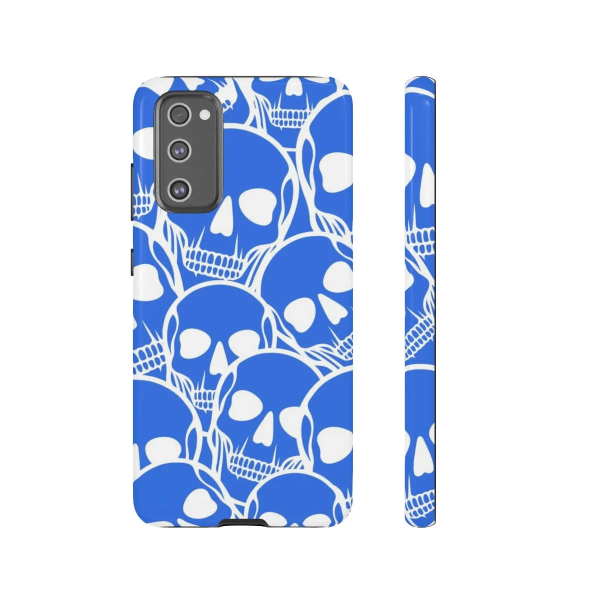 Blue Skulls Heads Tough Cell Phone Case For Iphone & Samsung Cases