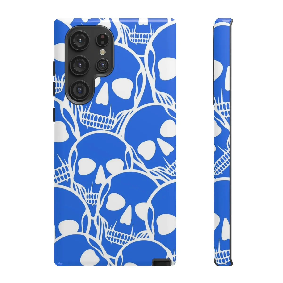 Blue Skulls Heads Tough Cell Phone Case For Iphone & Samsung Cases