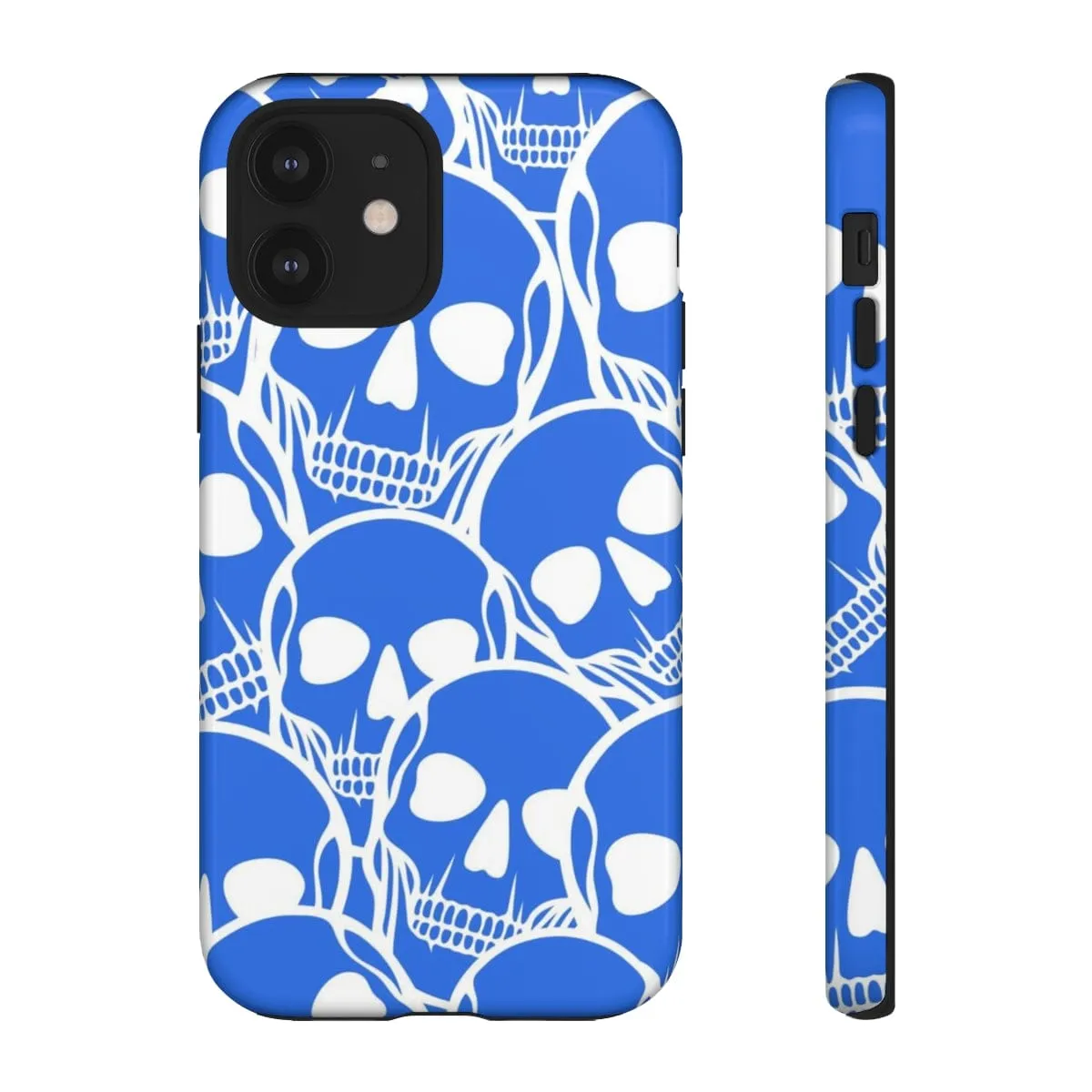 Blue Skulls Heads Tough Cell Phone Case For Iphone & Samsung Cases