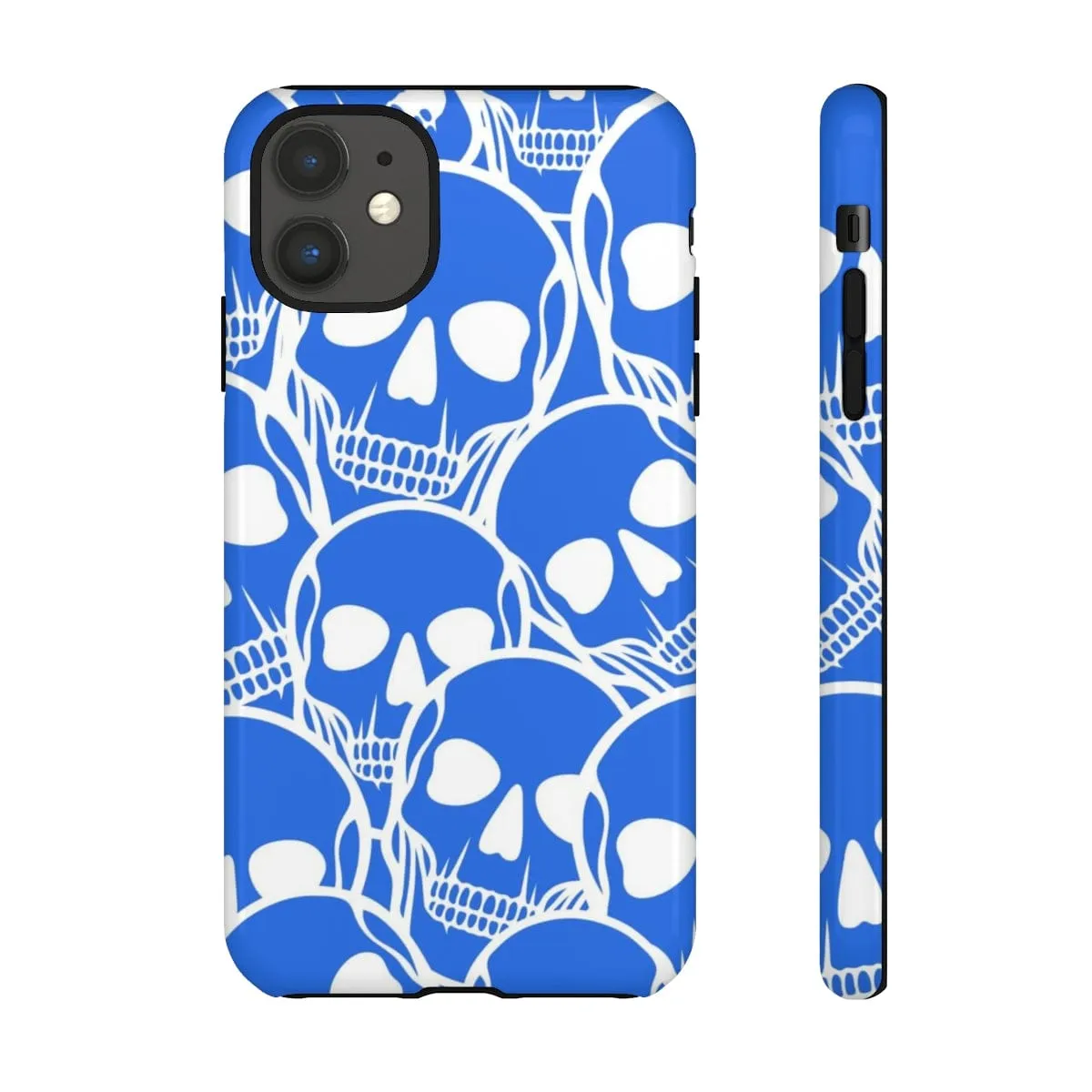 Blue Skulls Heads Tough Cell Phone Case For Iphone & Samsung Cases