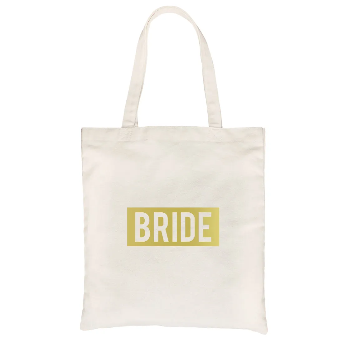 Bride Squad Boxed-GOLD Canvas Shoulder Bag Passionate Anniversary