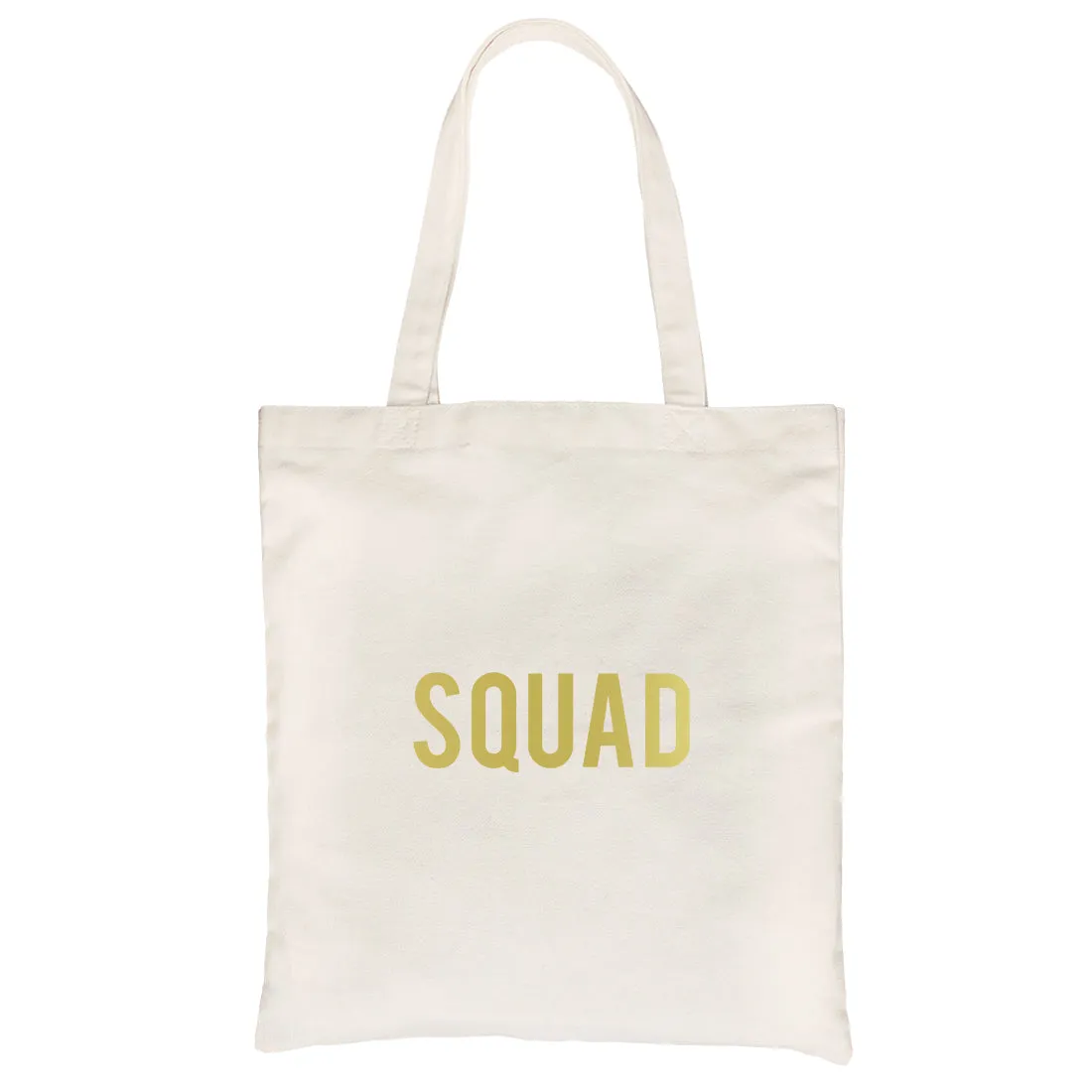 Bride Squad Boxed-GOLD Canvas Shoulder Bag Passionate Anniversary