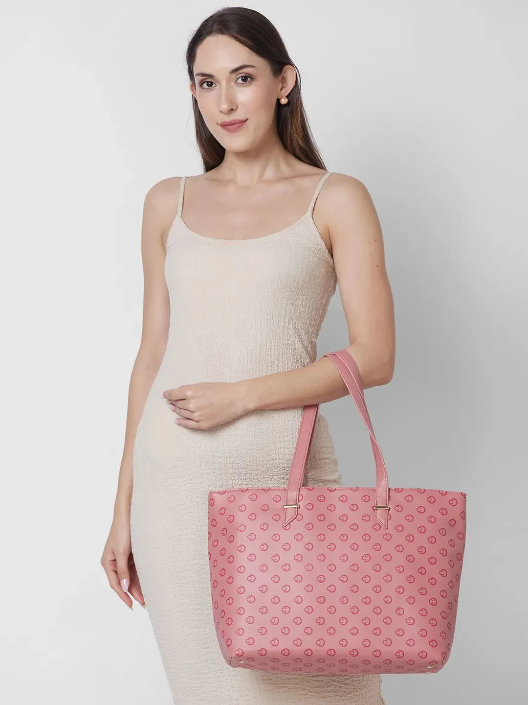 Caprese Freya Tote Large (E) Mellow Rose