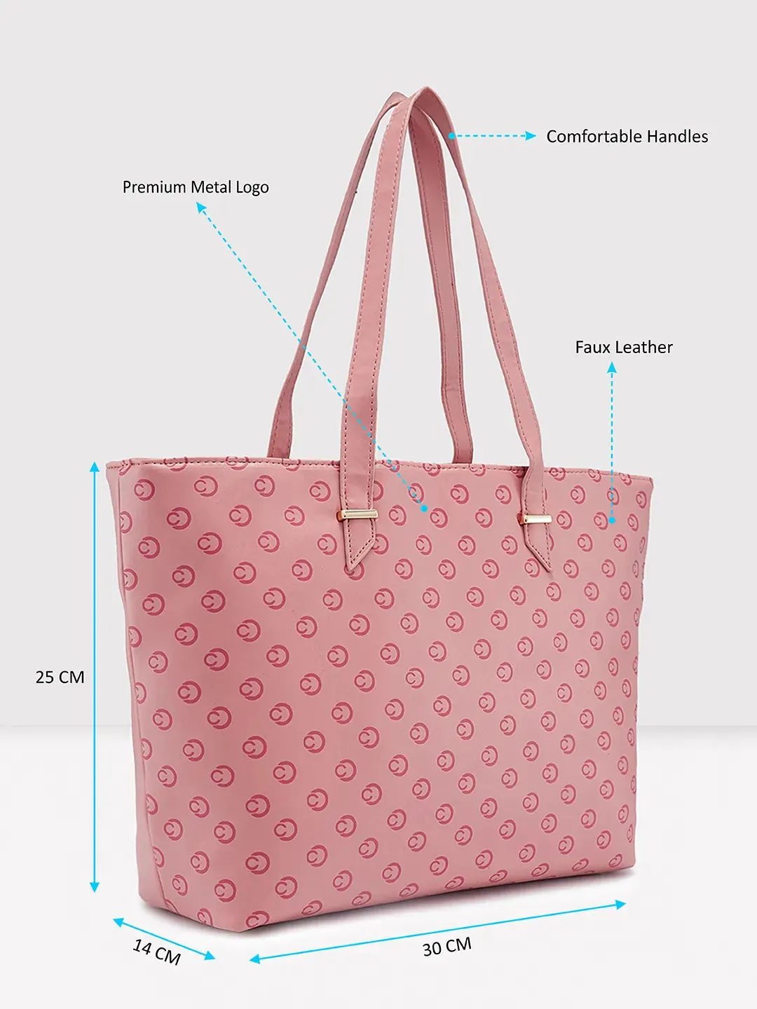 Caprese Freya Tote Large (E) Mellow Rose