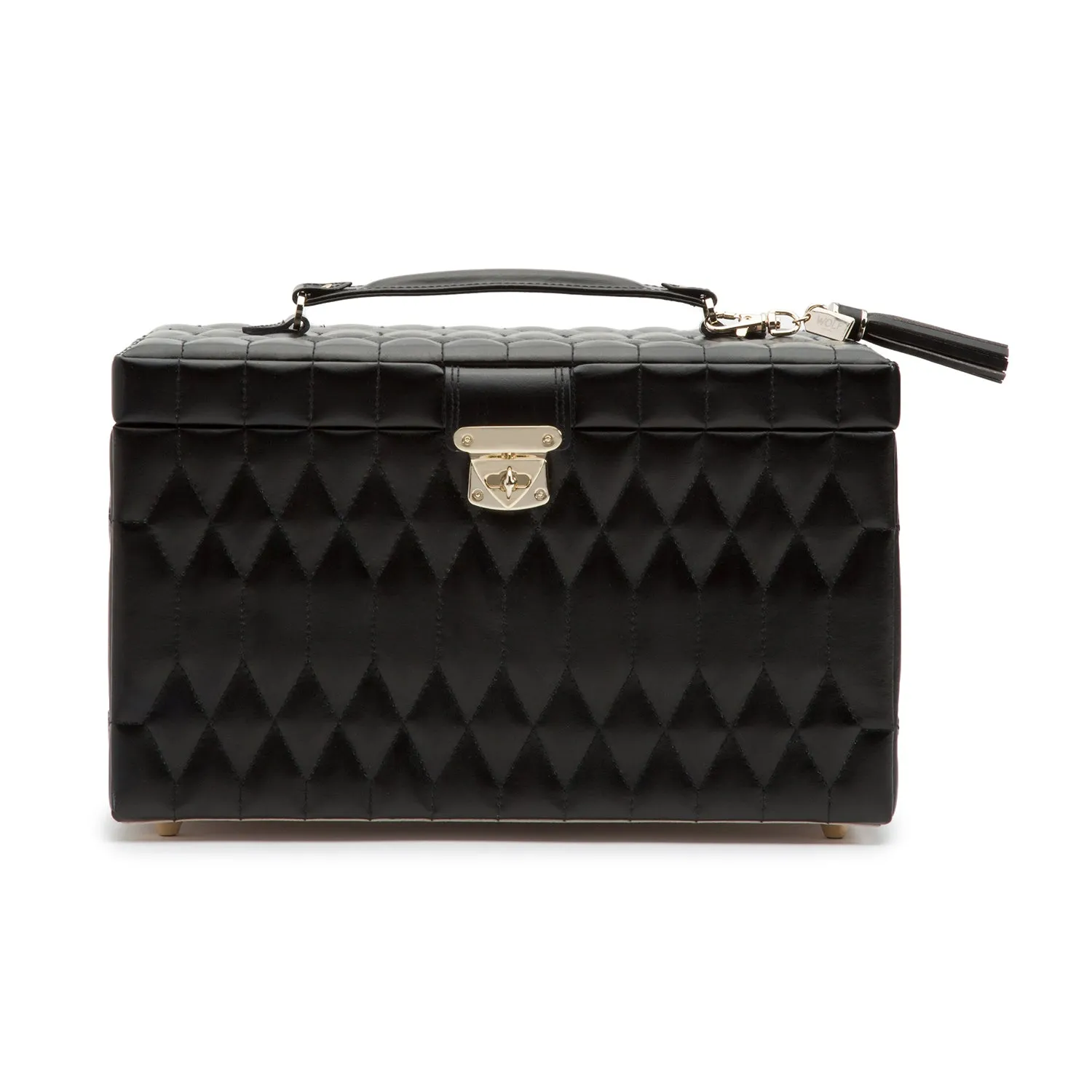 Caroline Large Jewelry Case Black