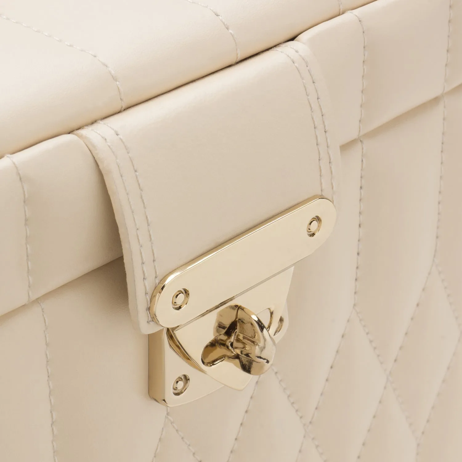 Caroline Large Jewelry Case Ivory