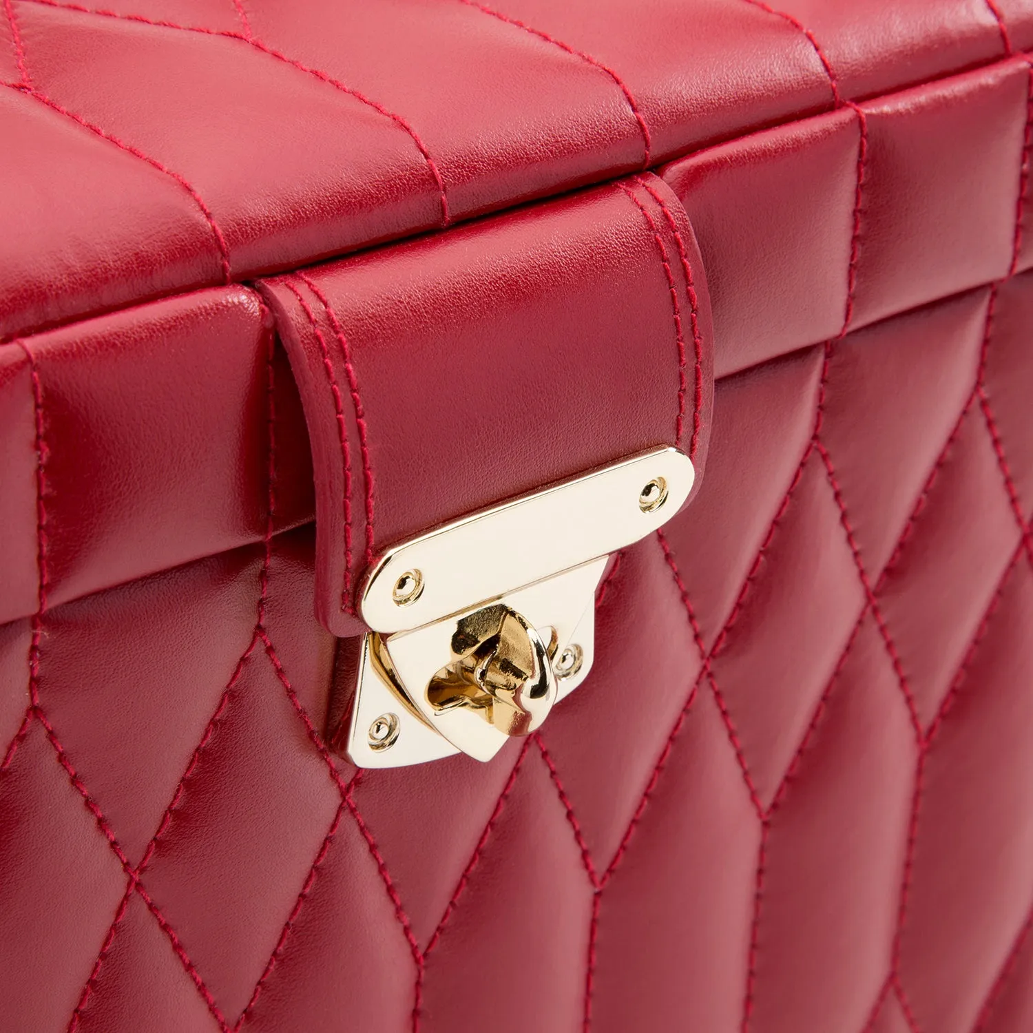 Caroline Large Jewelry Case Red