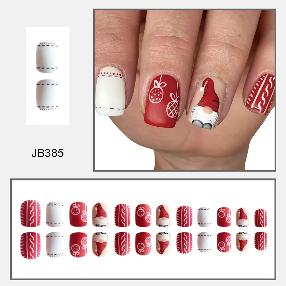 Christmas Glam Stiletto Nails