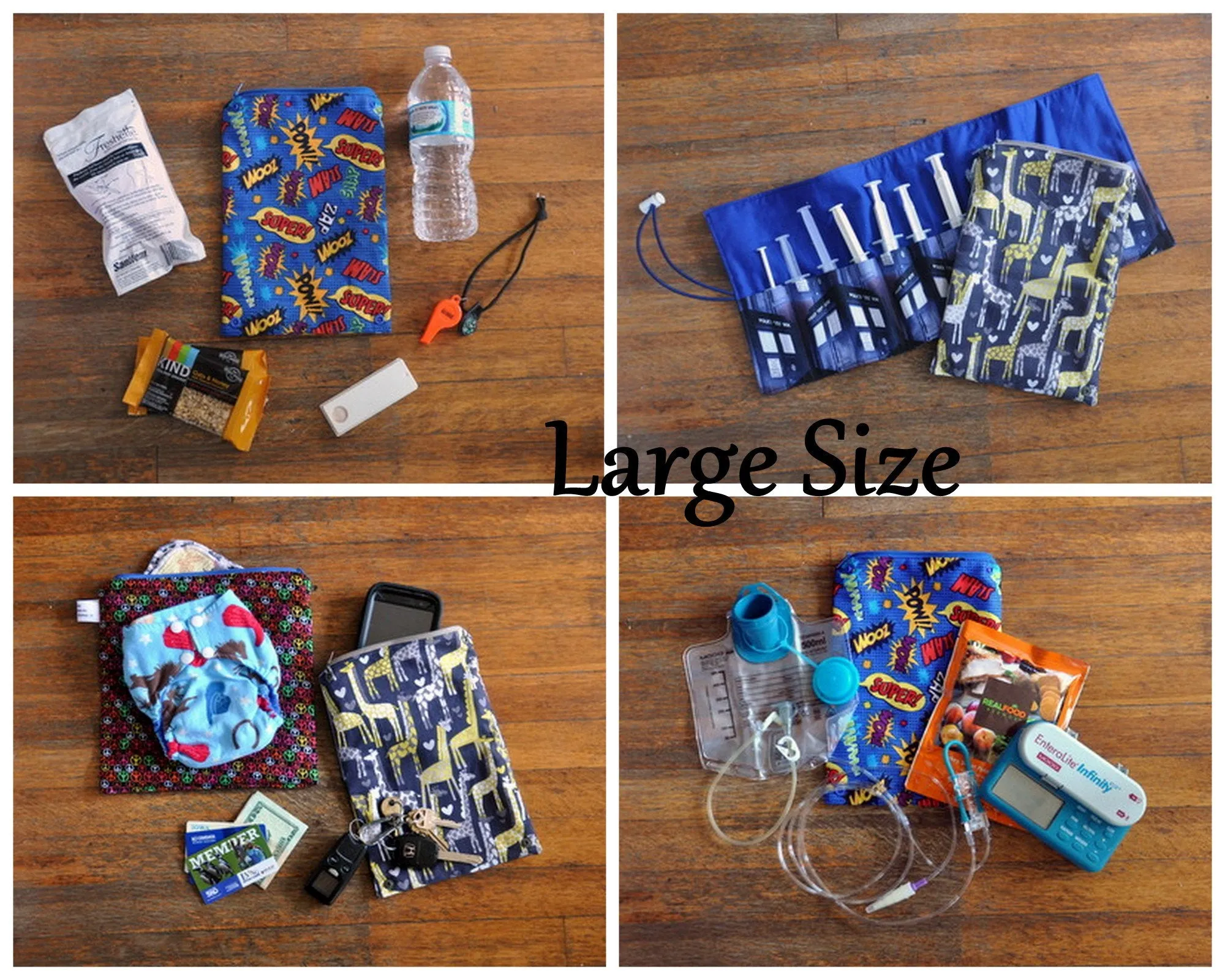 Custom SSC Waist Pouch, Bag, Purse.  Carry your essentials hands-free while babywearing!