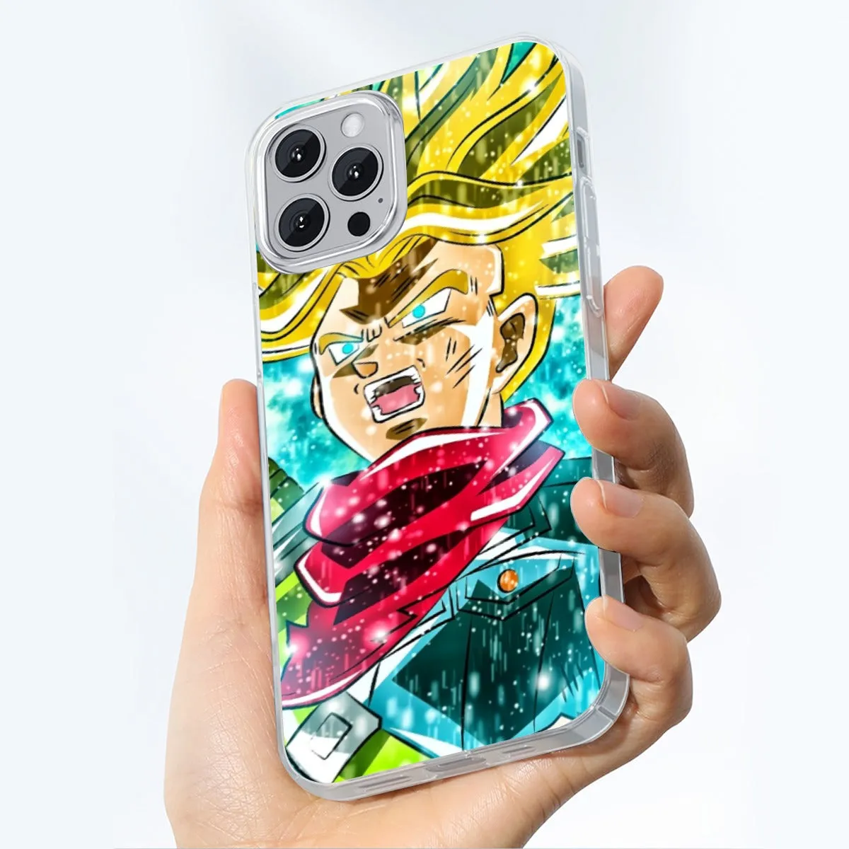 DBZ Trunks Super Saiyan Powerful Battle Ultimate Transformation Design Iphone 14 Case